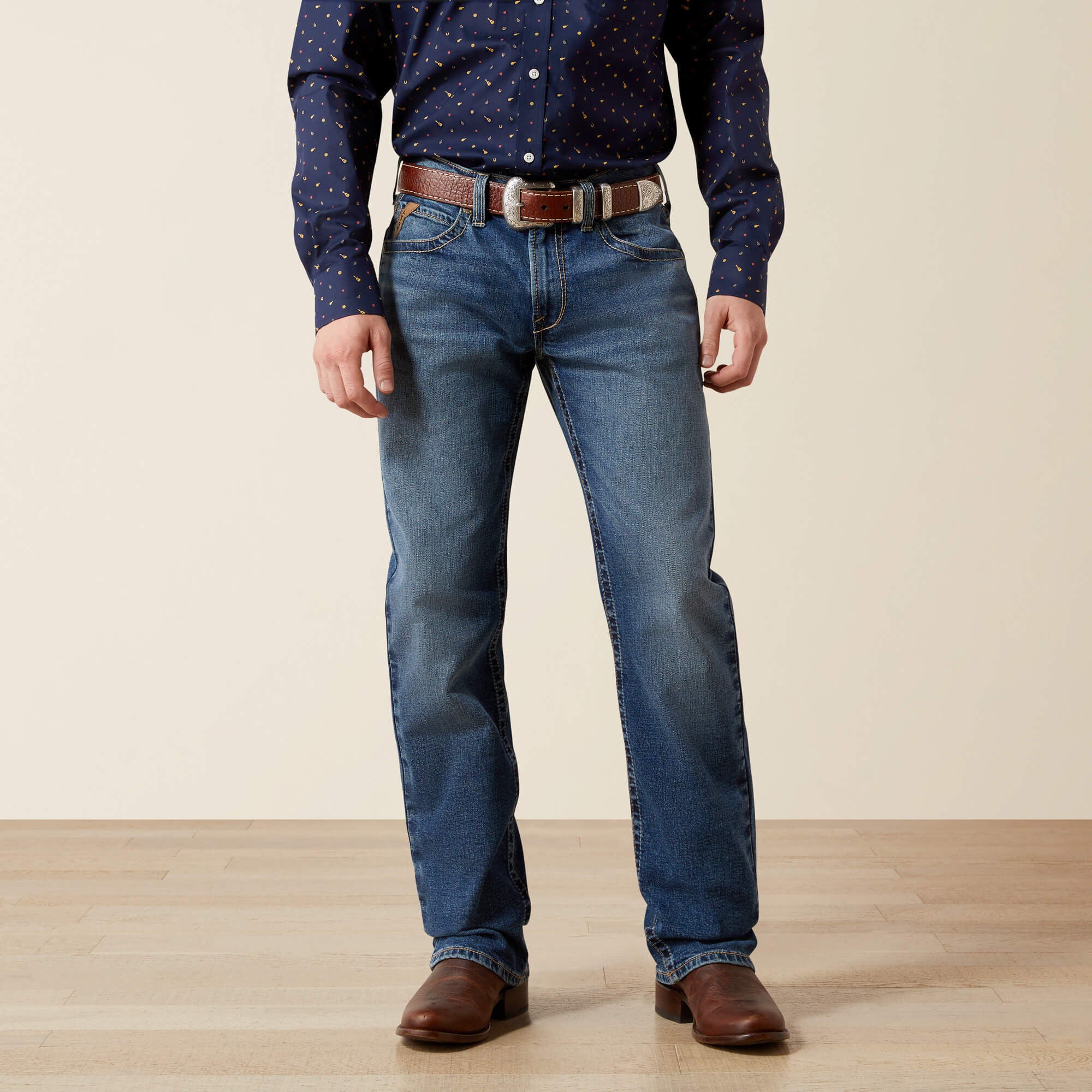 Ariat M5 Straight Calico Straight Leg Jean Men|Trends