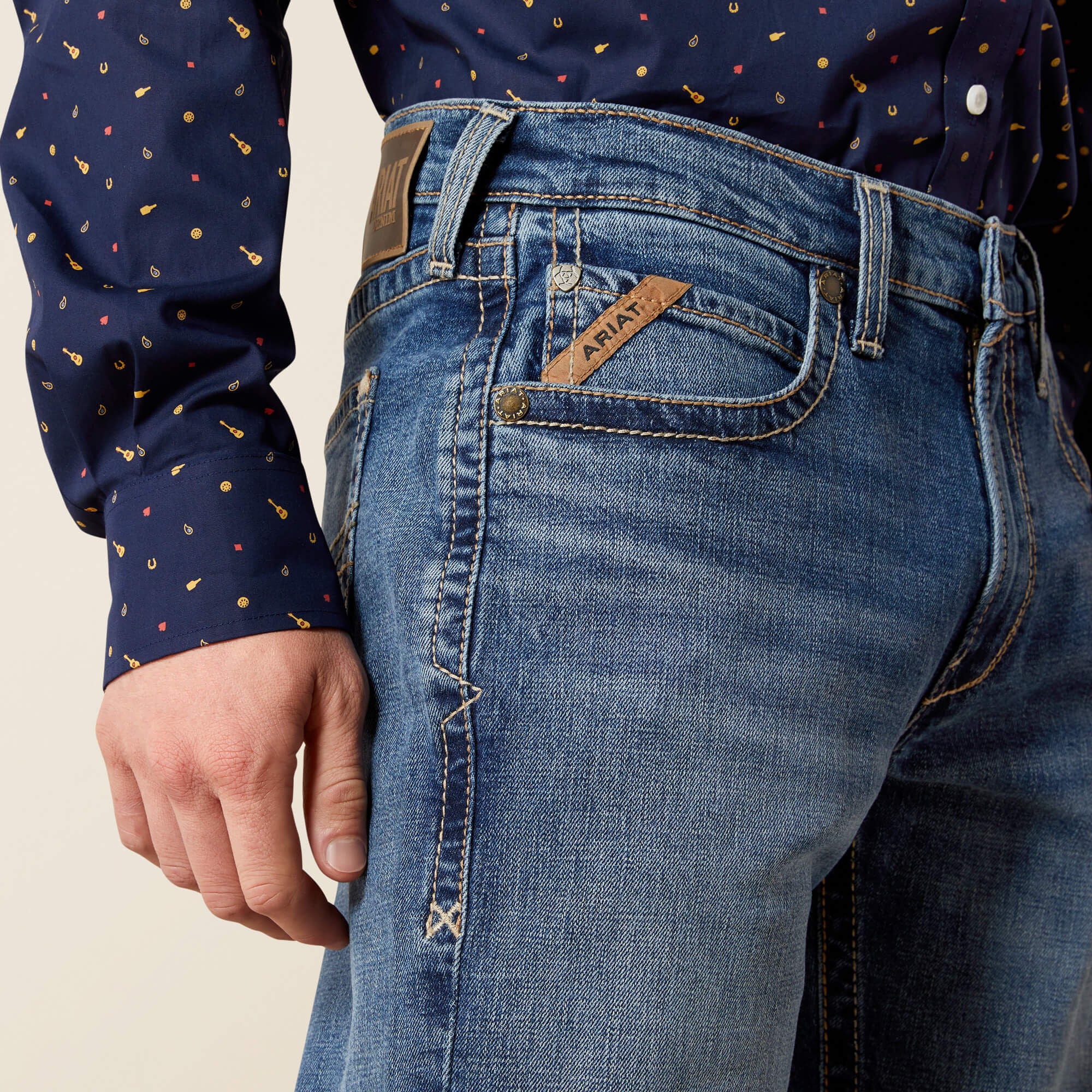 Ariat M5 Straight Calico Straight Leg Jean Men|Trends