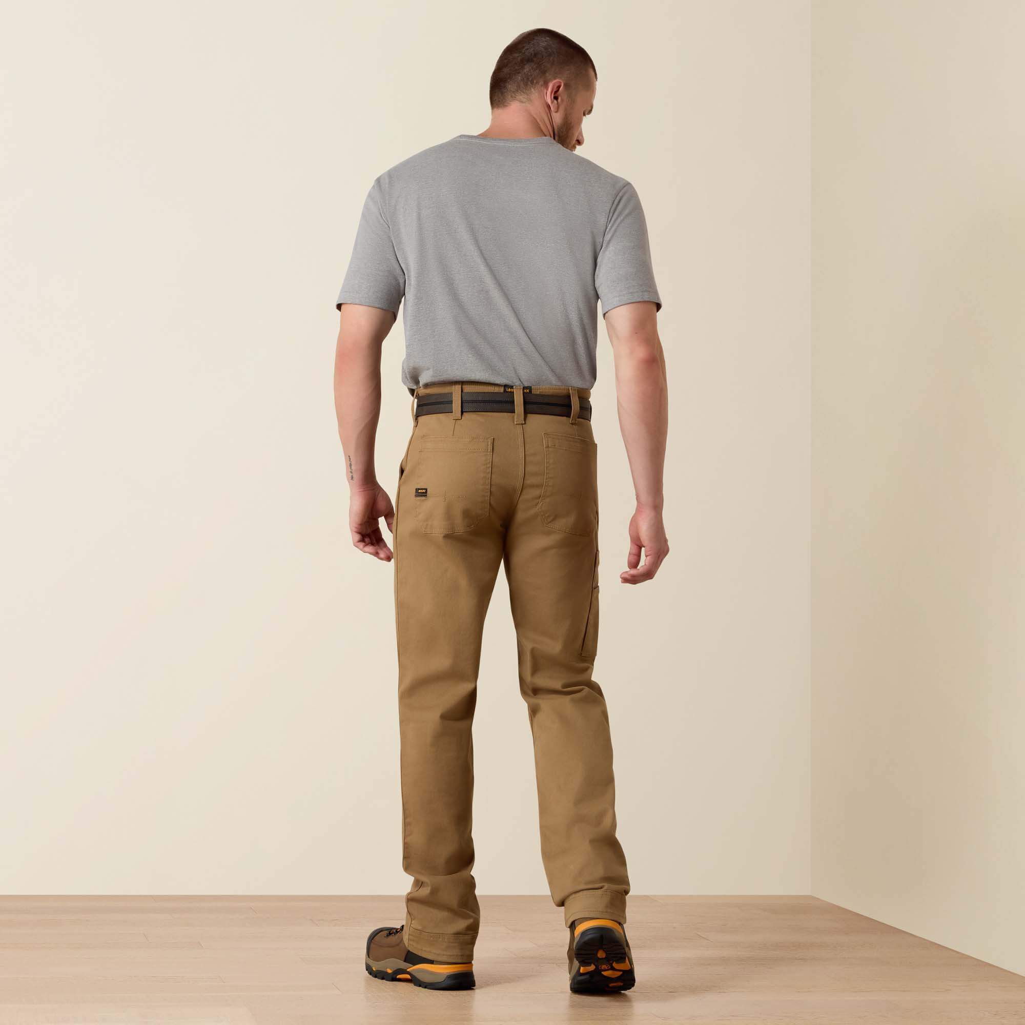 Ariat Rebar M4 Relaxed DuraStretch Washed Twill Dungaree Boot Cut Pant Men
