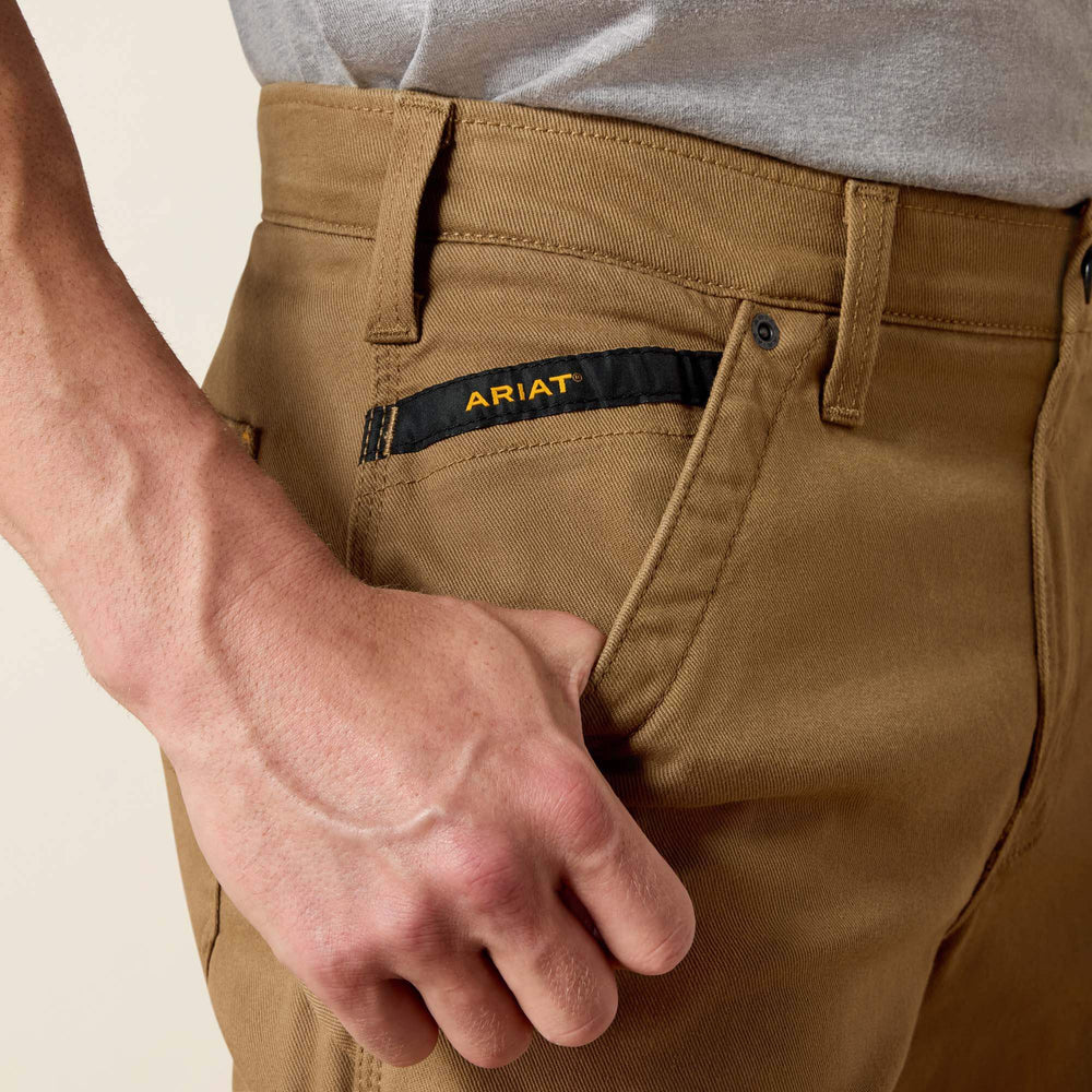 Ariat Rebar M4 Relaxed DuraStretch Washed Twill Dungaree Boot Cut Pant Men