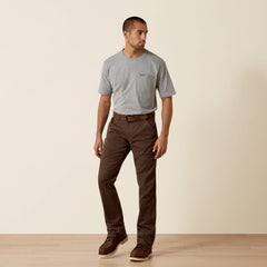 Ariat Rebar M5 Straight DuraStretch Washed Twill Dungaree Straight Leg Pant Men