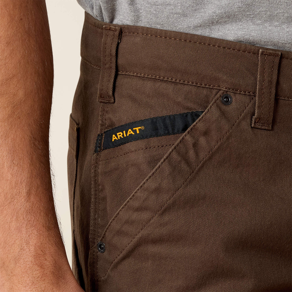 Ariat Rebar M5 Straight DuraStretch Washed Twill Dungaree Straight Leg Pant Men