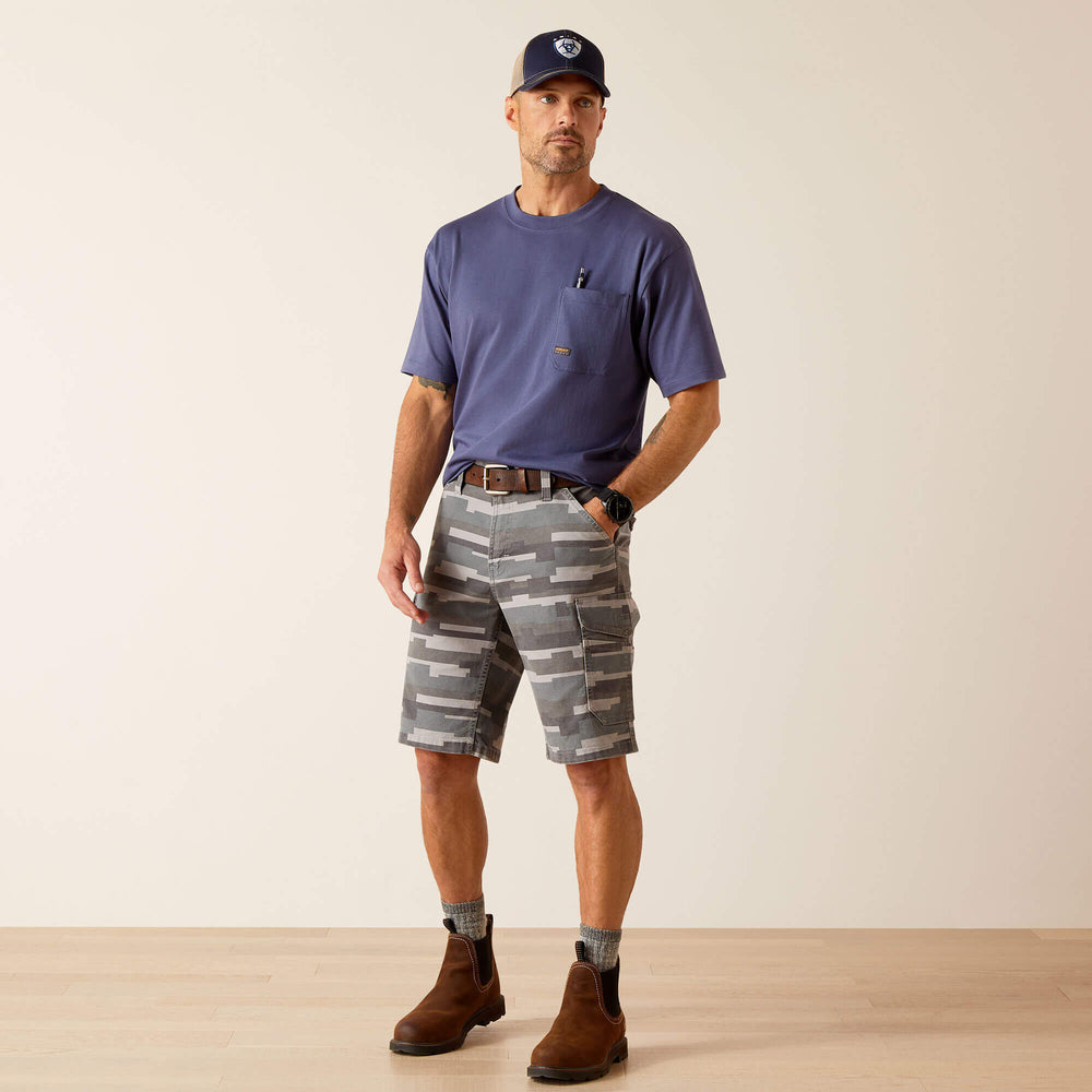 Ariat Rebar DuraStretch Made Tough Cargo 11" Short Men