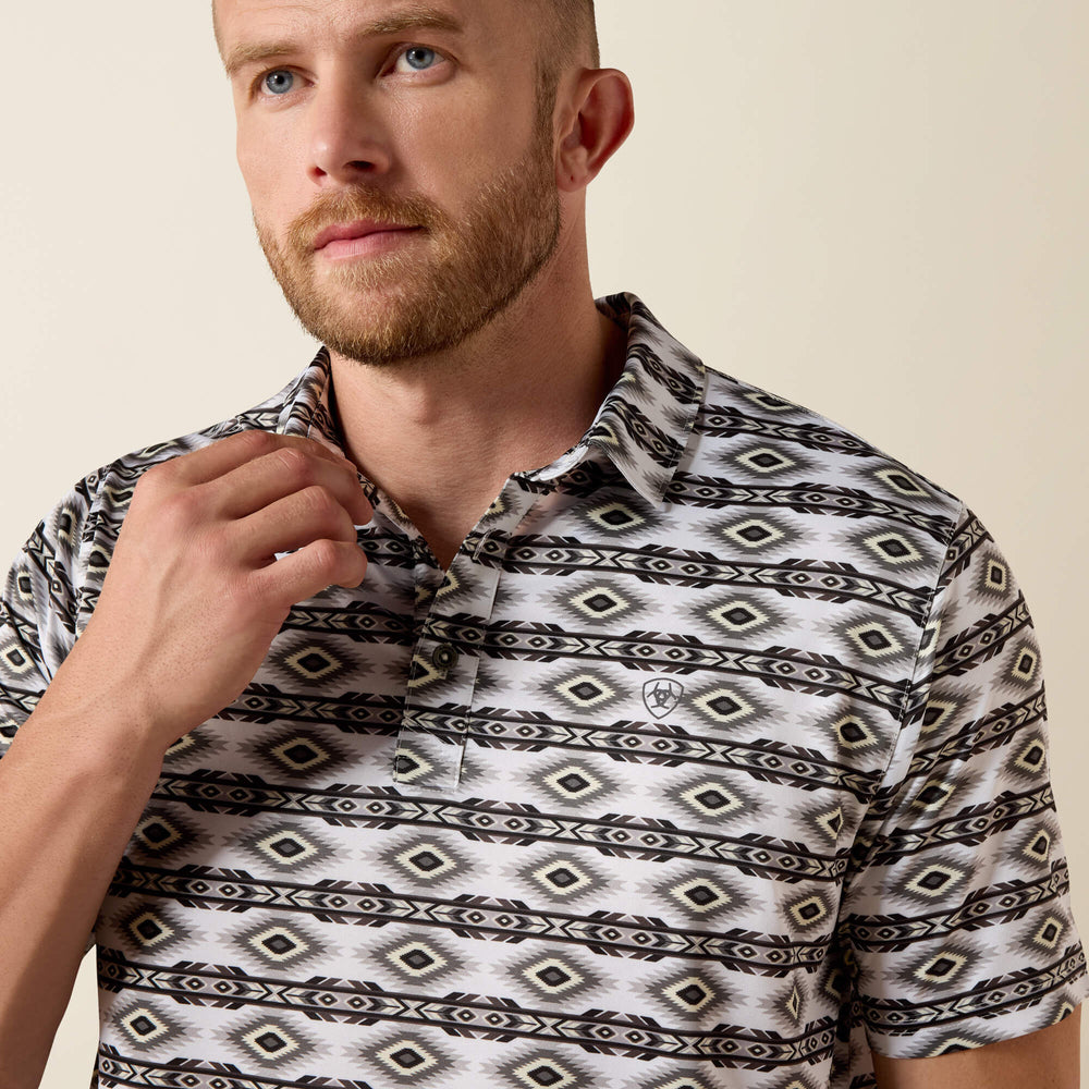 Ariat All Over Print Fitted Polo Men