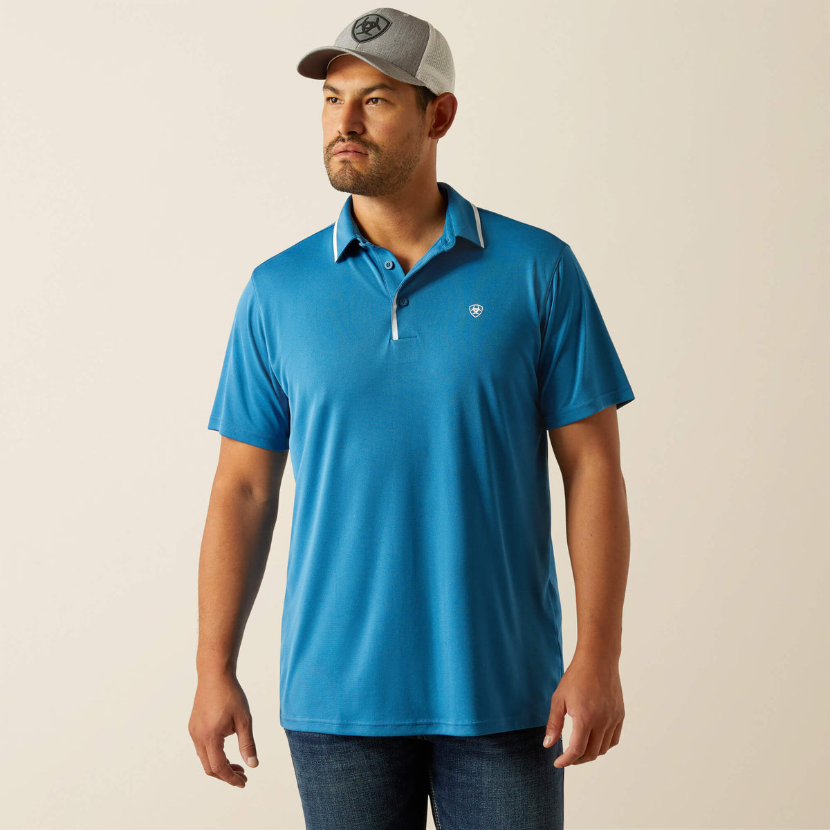 Ariat Welded TEK Fitted Short Sleeve Polo Men