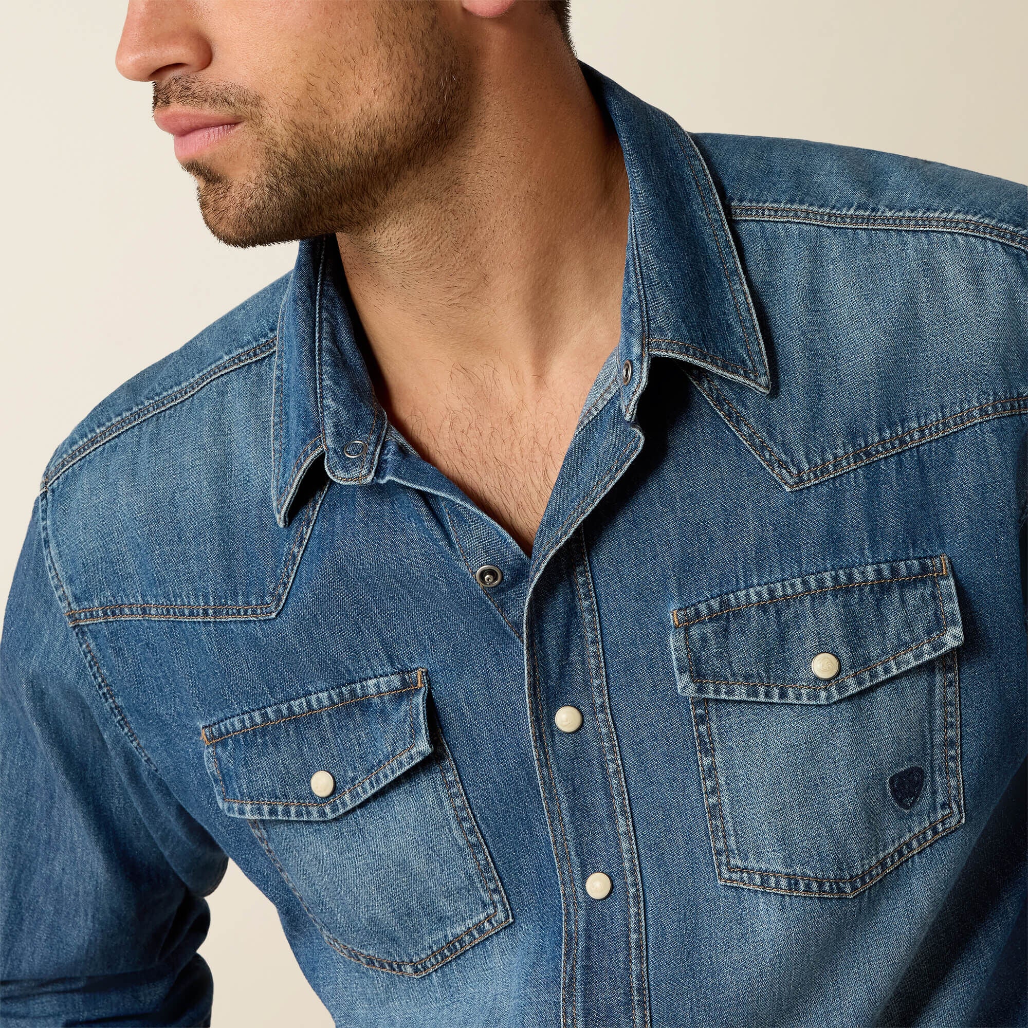 Ariat Denim Retro Fit Shirt Men|Trends
