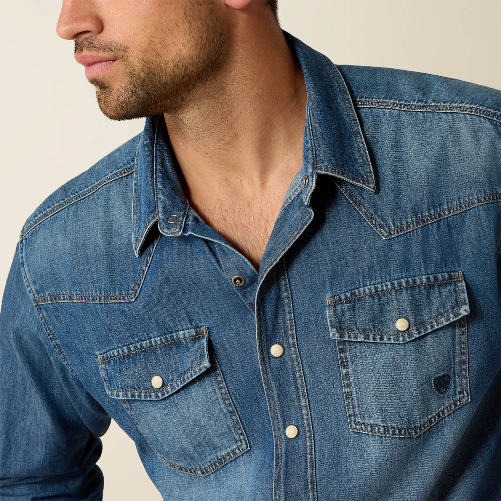 Ariat Denim Retro Fit Shirt Men|Trends
