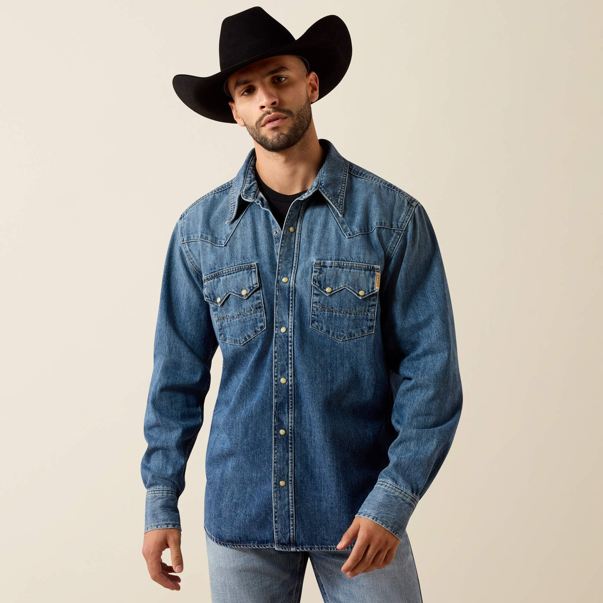 Ariat Sawtooth Denim Retro Fit Shirt Men|Trends