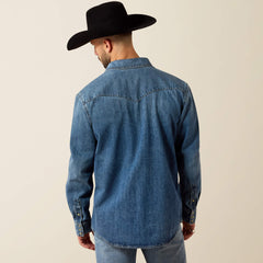 Ariat Sawtooth Denim Retro Fit Shirt Men|Trends