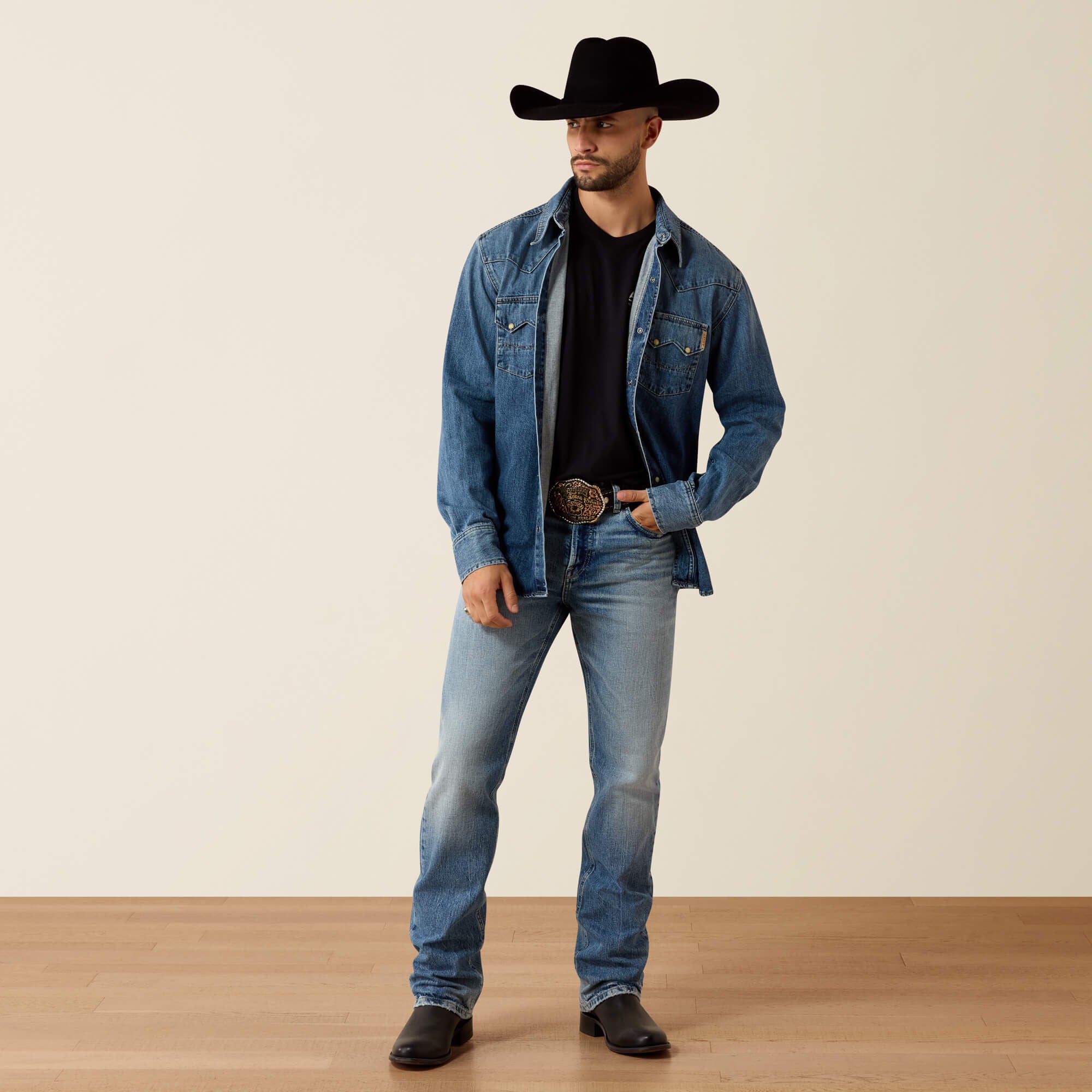 Ariat Sawtooth Denim Retro Fit Shirt Men|Trends