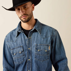 Ariat Sawtooth Denim Retro Fit Shirt Men|Trends