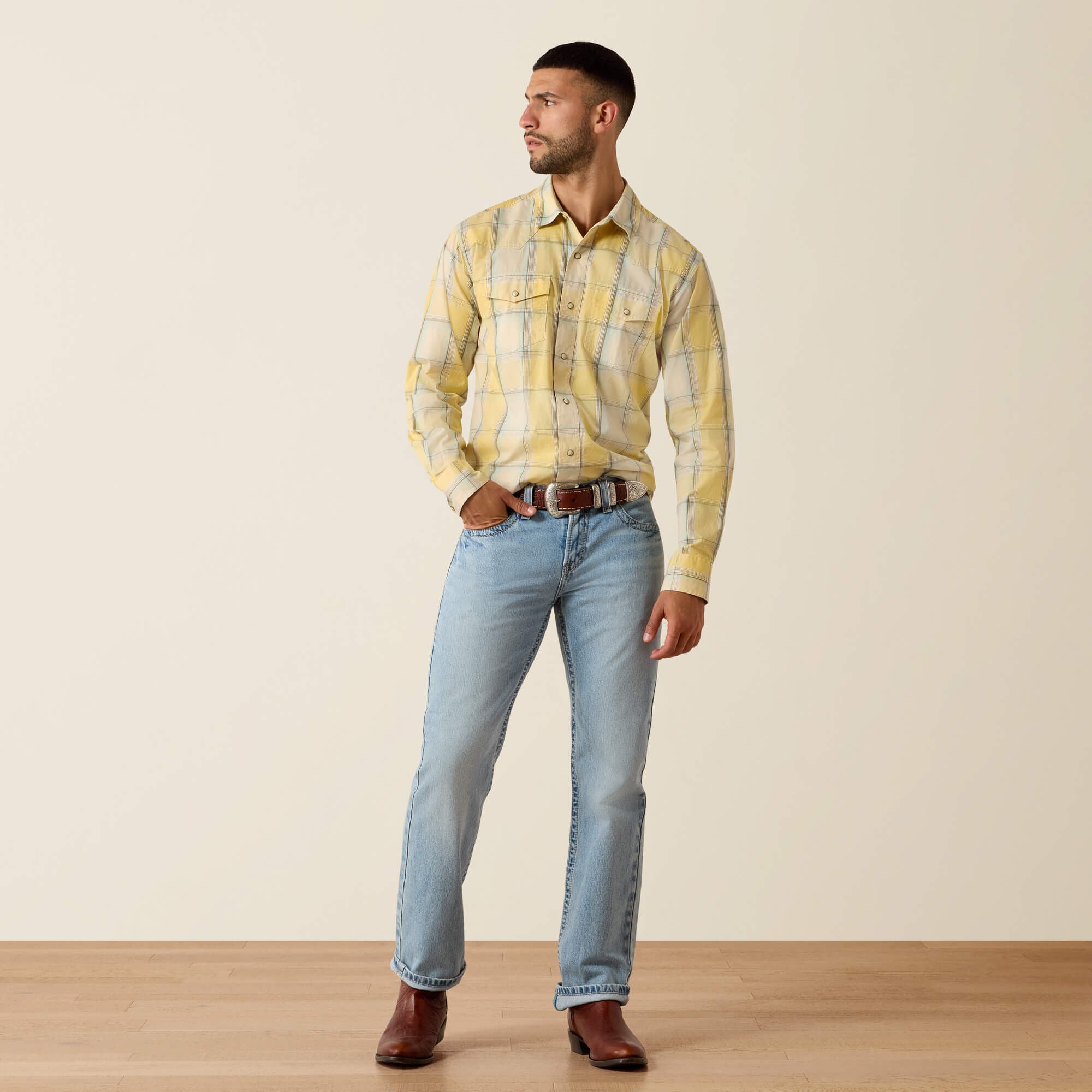 Ariat Retro Hux Fitted Snap Shirt Men