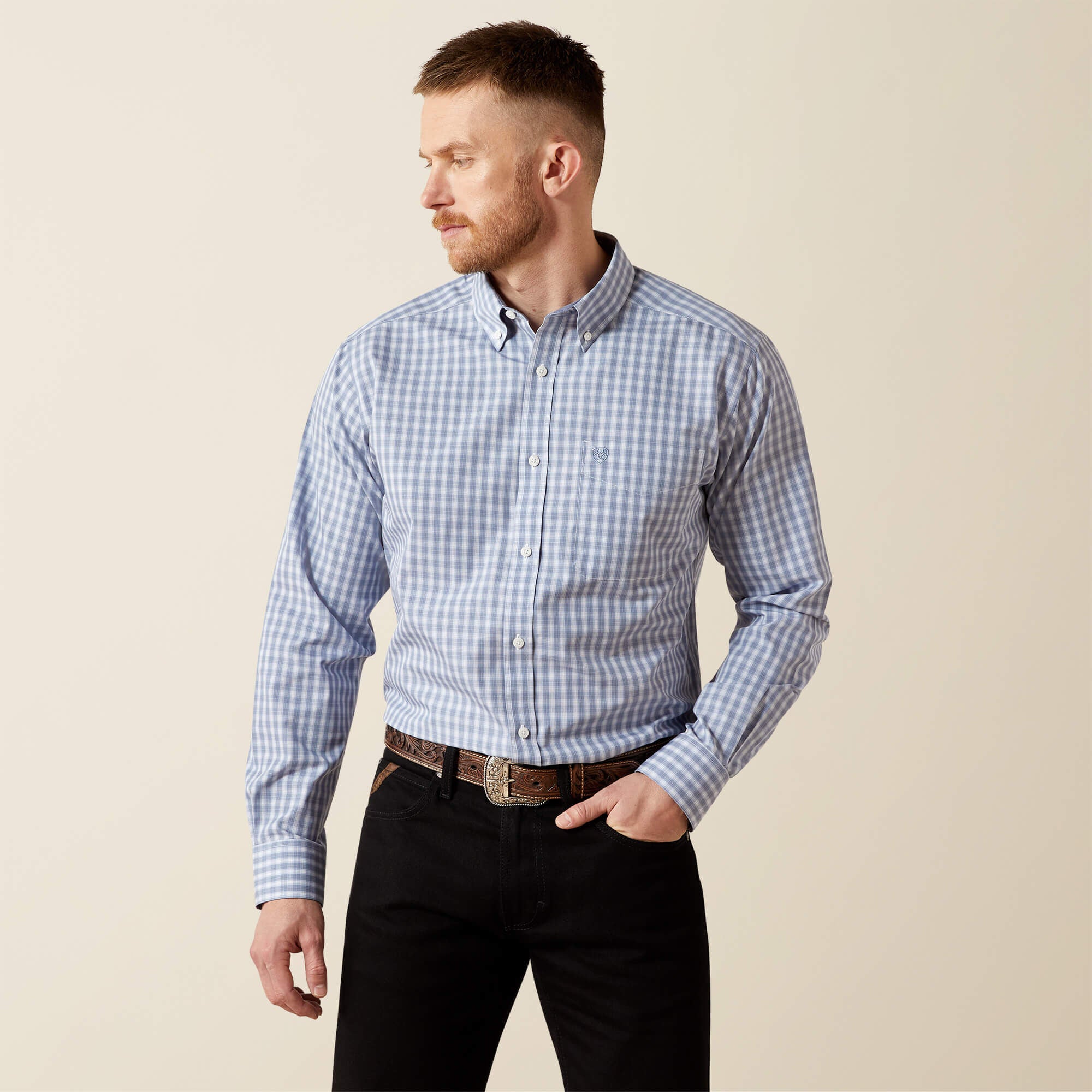 Ariat Wrinkle Free Brett Fitted Shirt Men