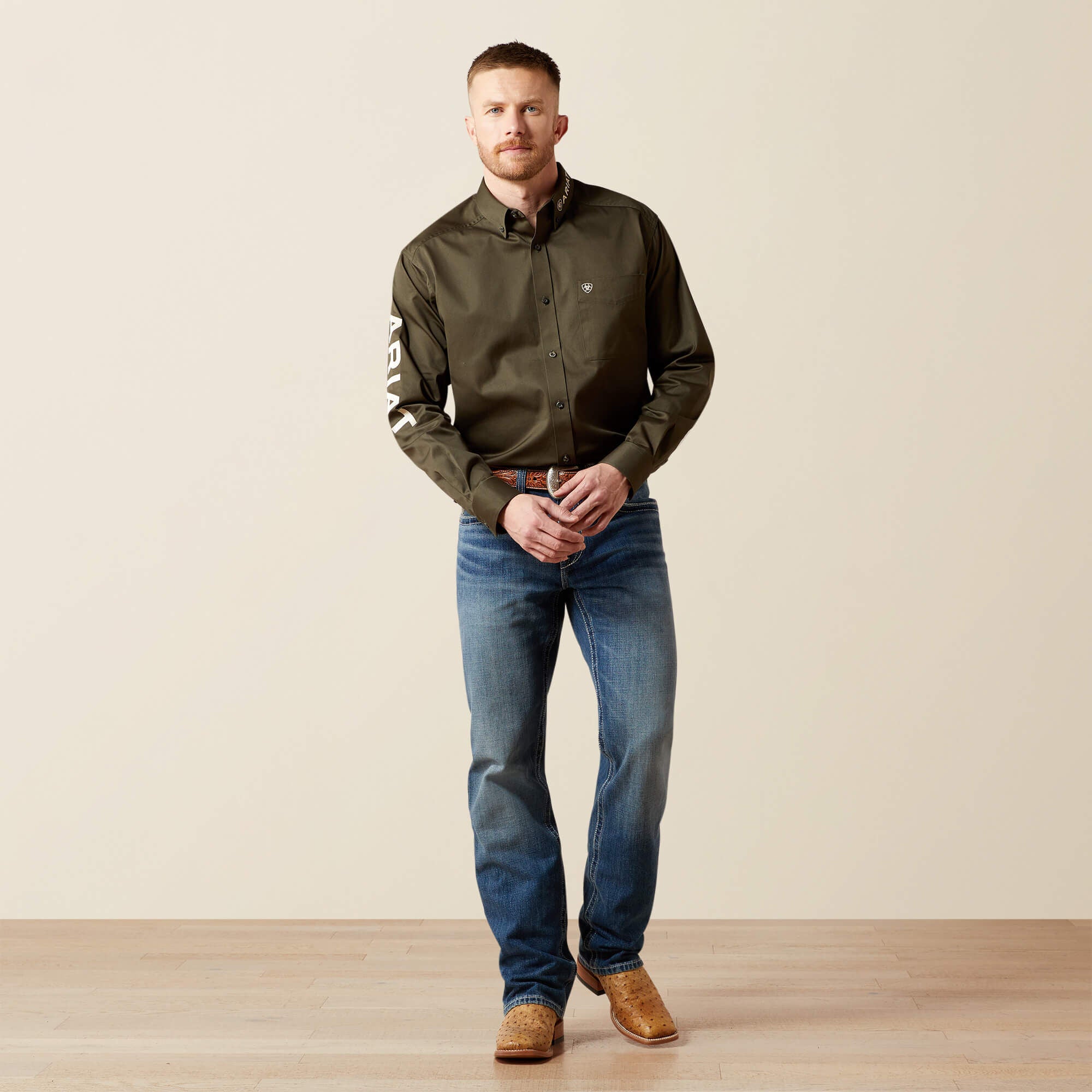 Ariat Team Logo Twill Classic Fit Shirt Men
