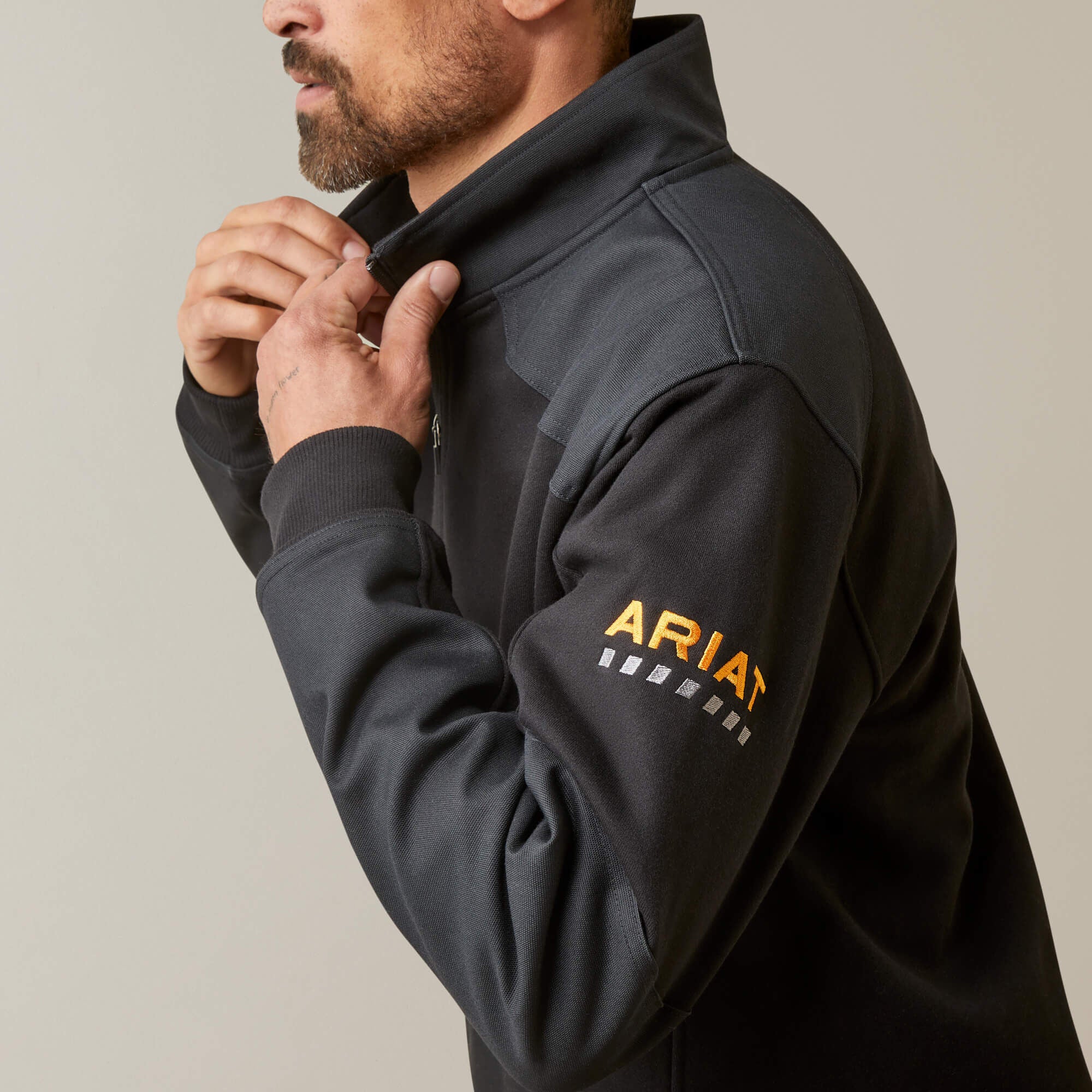 Ariat Rebar Workman Duracanvas 1/4 Zip Sweatshirt Men