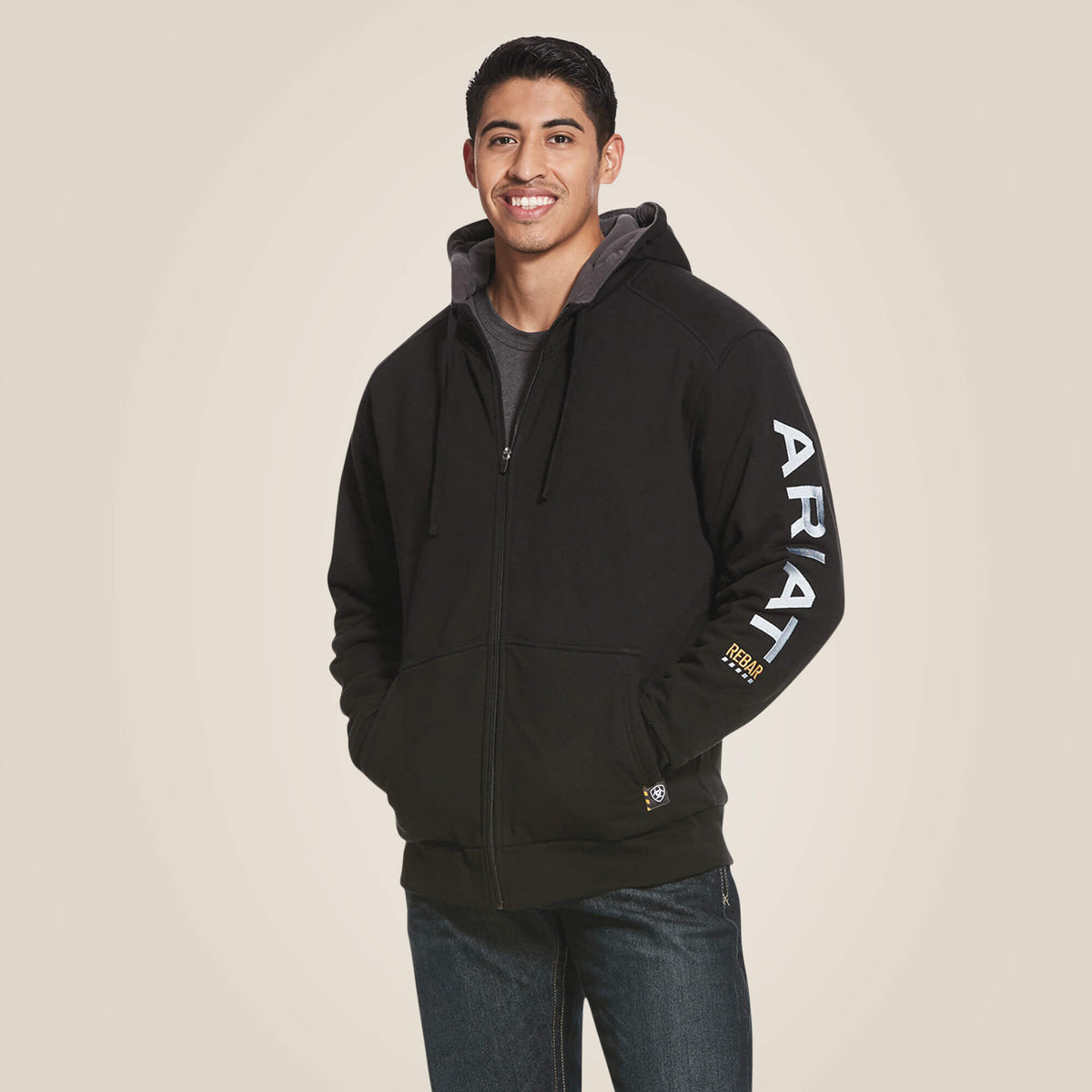 Ariat Rebar All-Weather Full Zip Hoodie Men