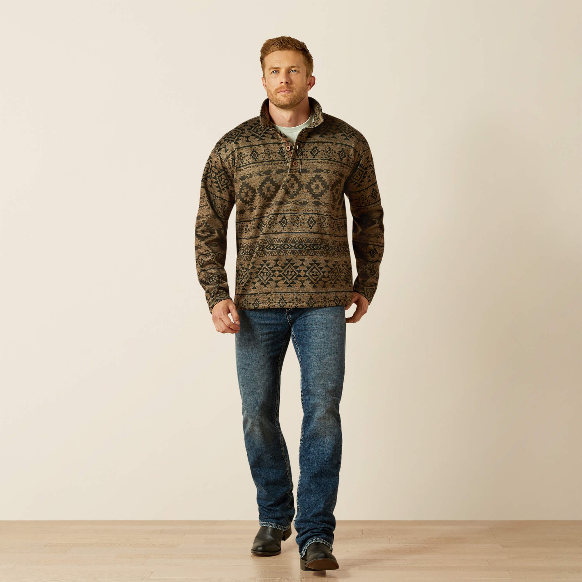 Ariat Caldwell 1/4 Button Sweater Men