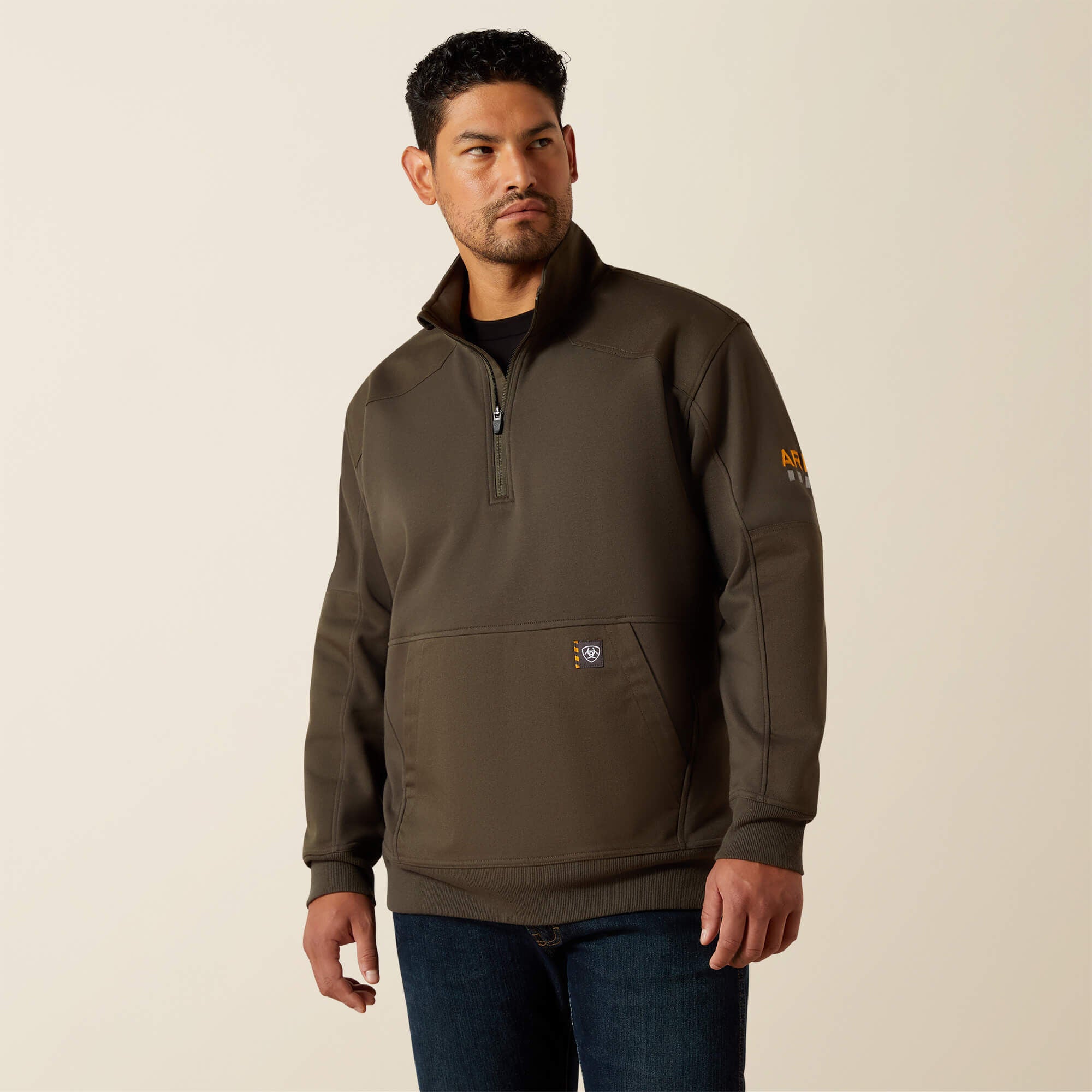 Ariat Rebar Workman Duracanvas 1/4 Zip Sweatshirt Men