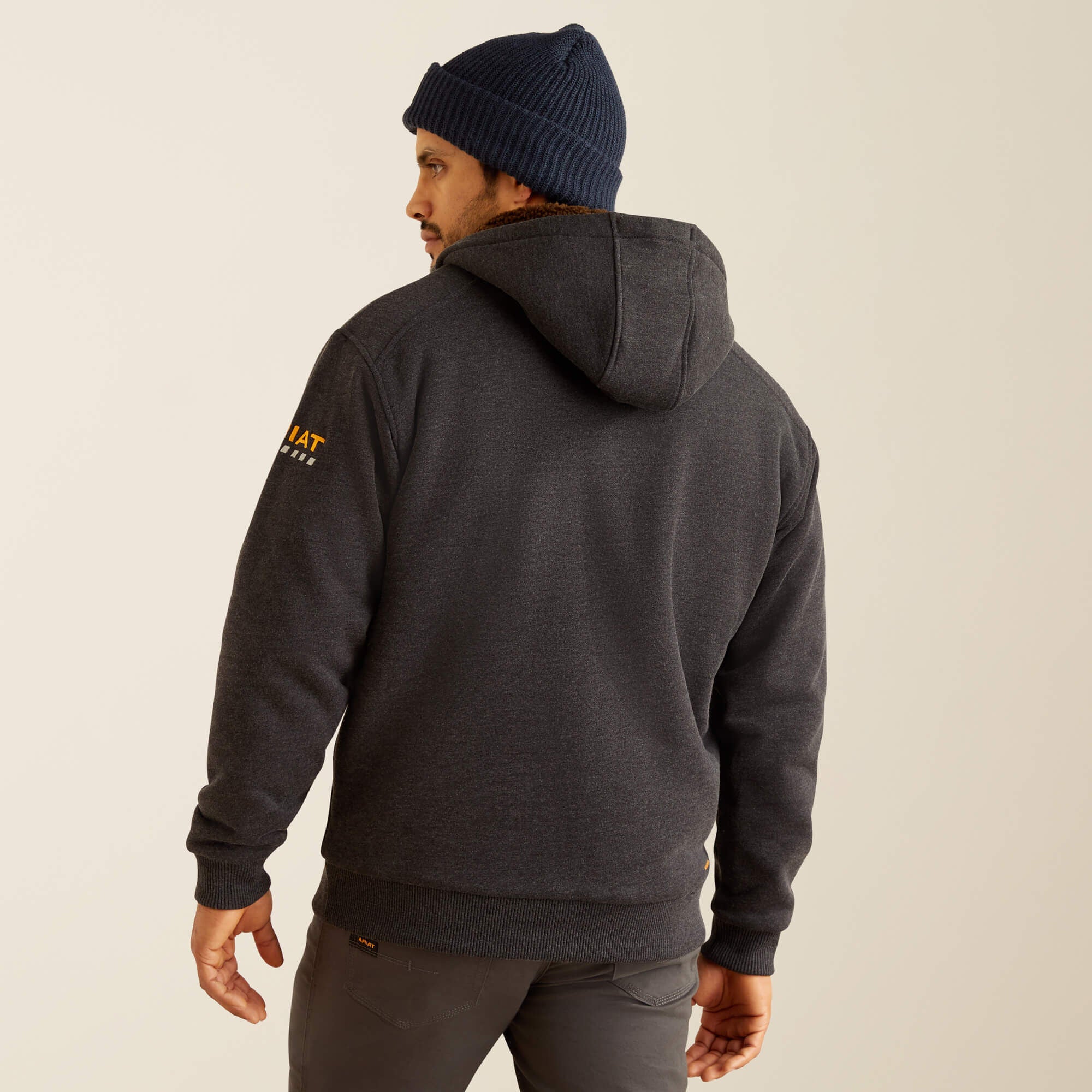 Ariat Rebar All-Weather Sherpa-Lined Full Zip Hoodie Men