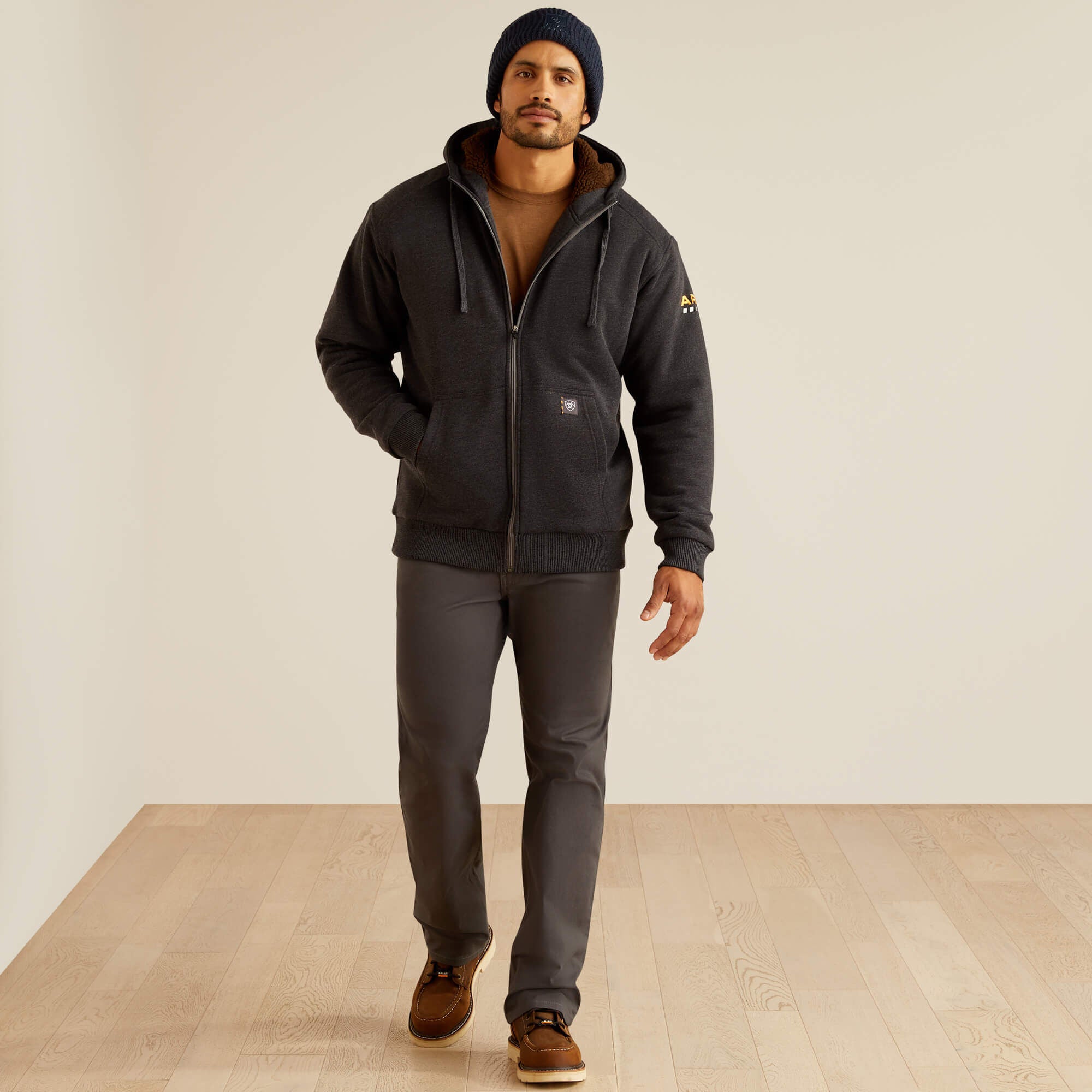 Ariat Rebar All-Weather Sherpa-Lined Full Zip Hoodie Men