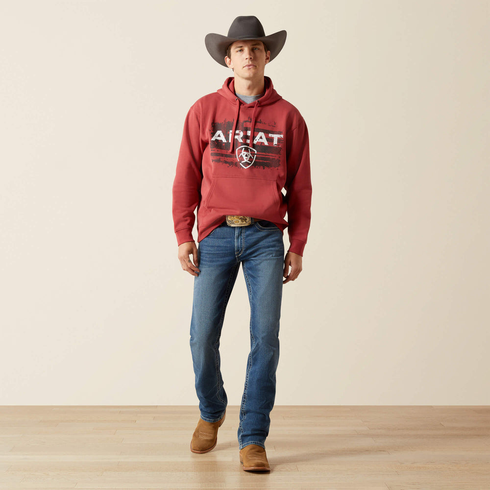 Ariat Ariat Liquid Stamp Flag Hoodie Men