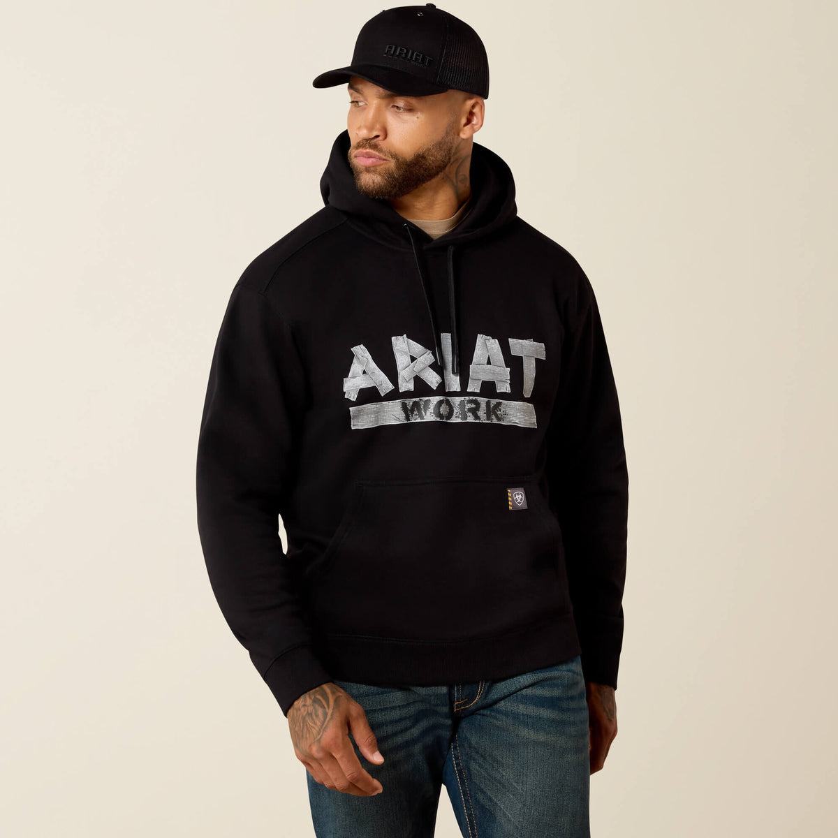 Ariat Rebar Lightweight Duct Logo Hoodie Men