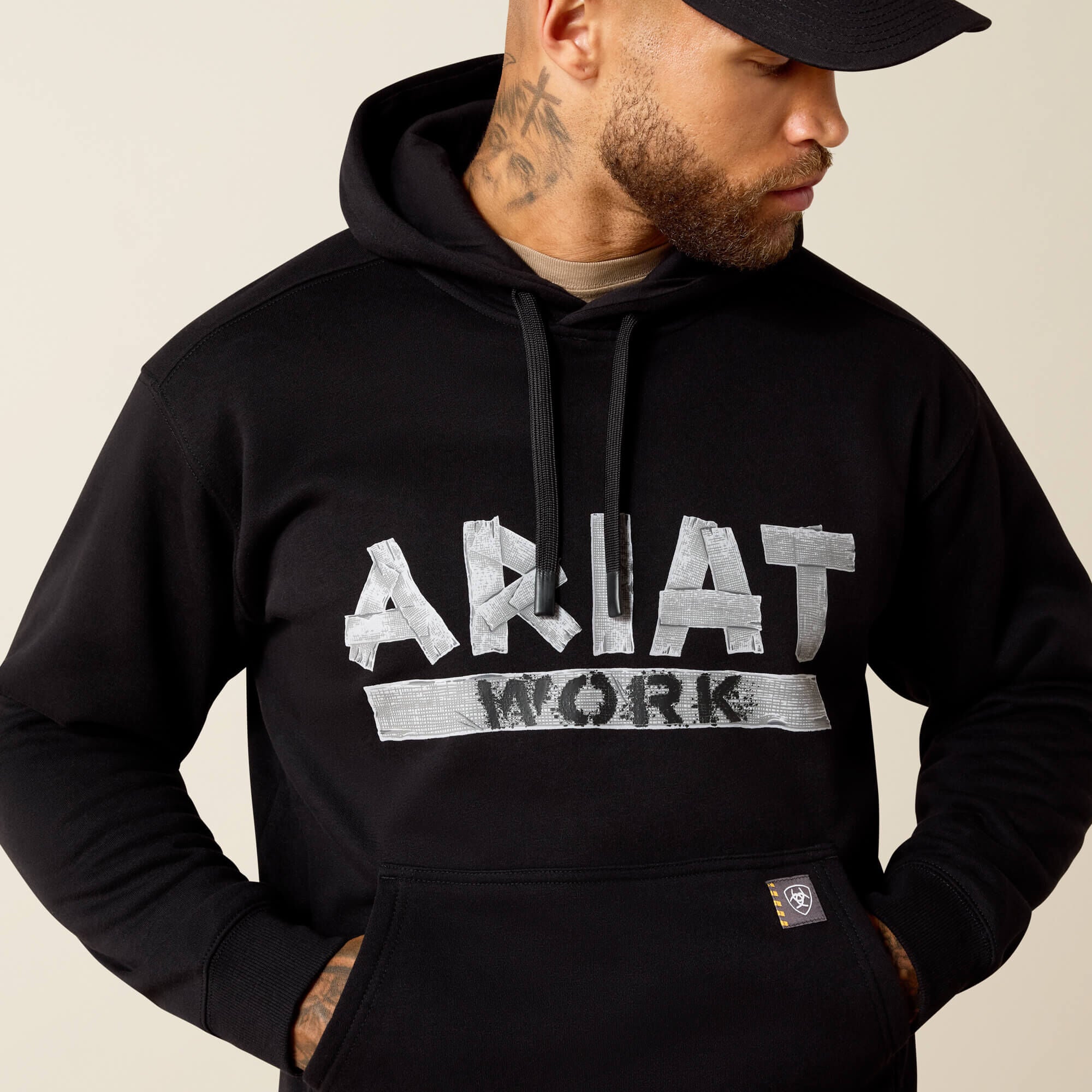 Ariat Rebar Lightweight Duct Logo Hoodie Men