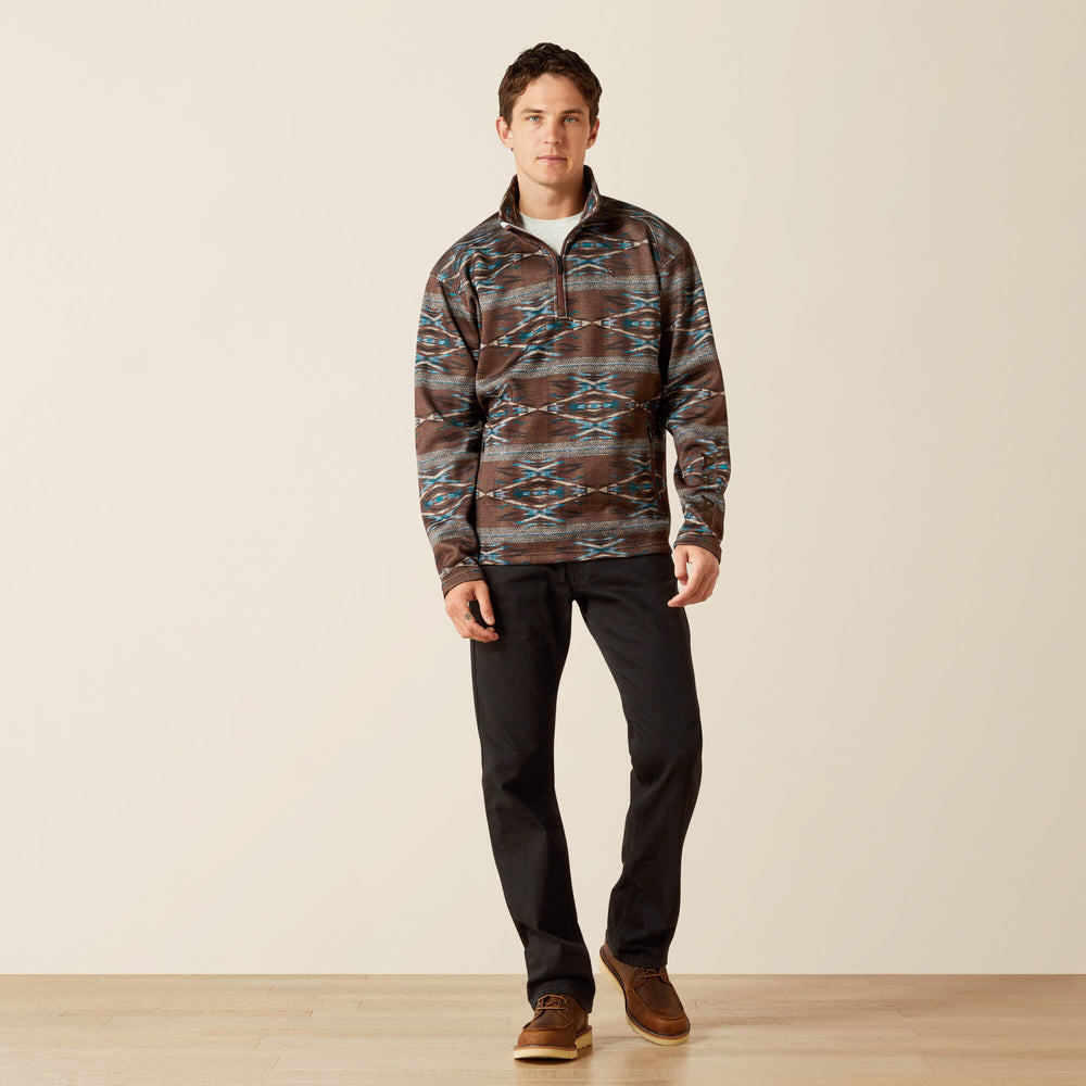 Ariat Caldwell Logo 1/4 Zip Sweater Men