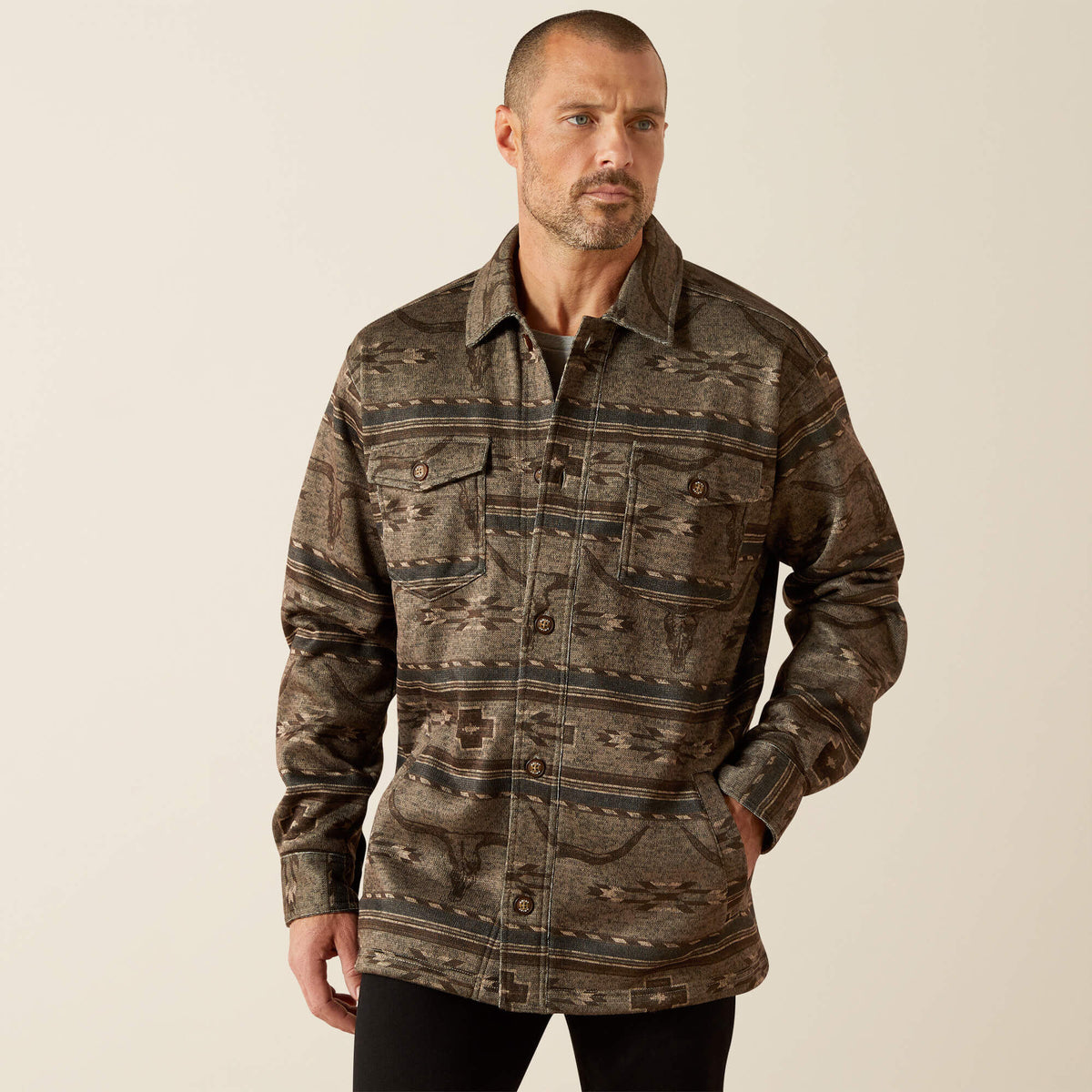 Ariat Caldwell Printed Shirt Jacket Men