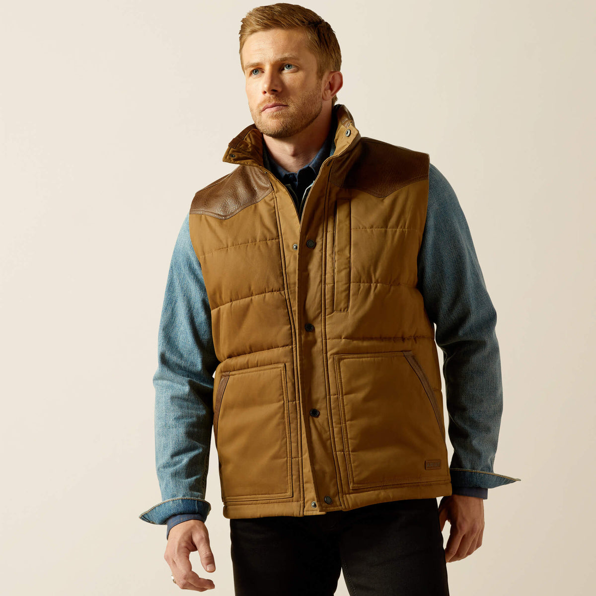 Ariat Western Quilted Vest Men