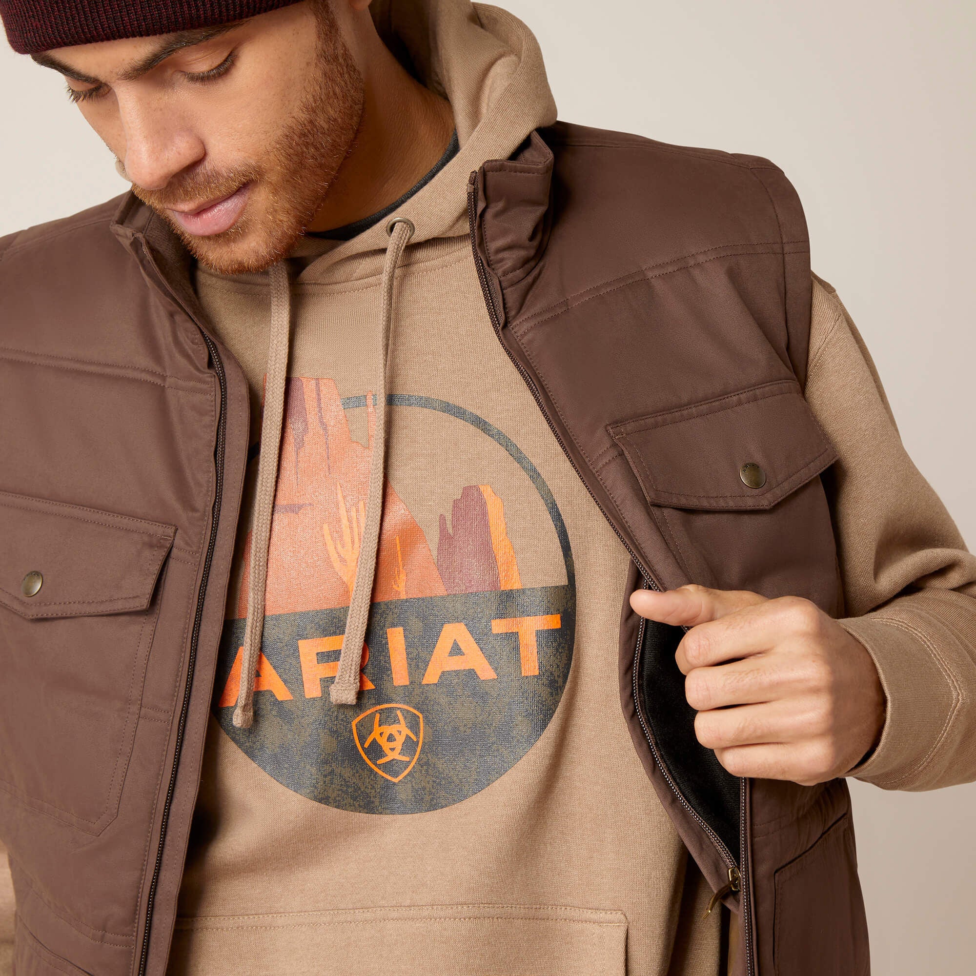 Ariat Grizzly 2.0 Canvas Conceal and Carry Vest Men