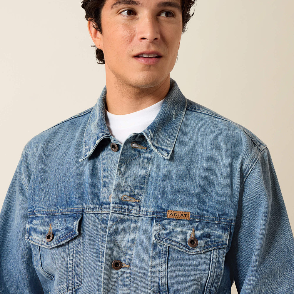 Ariat Denim Trucker Jacket Men|Trends