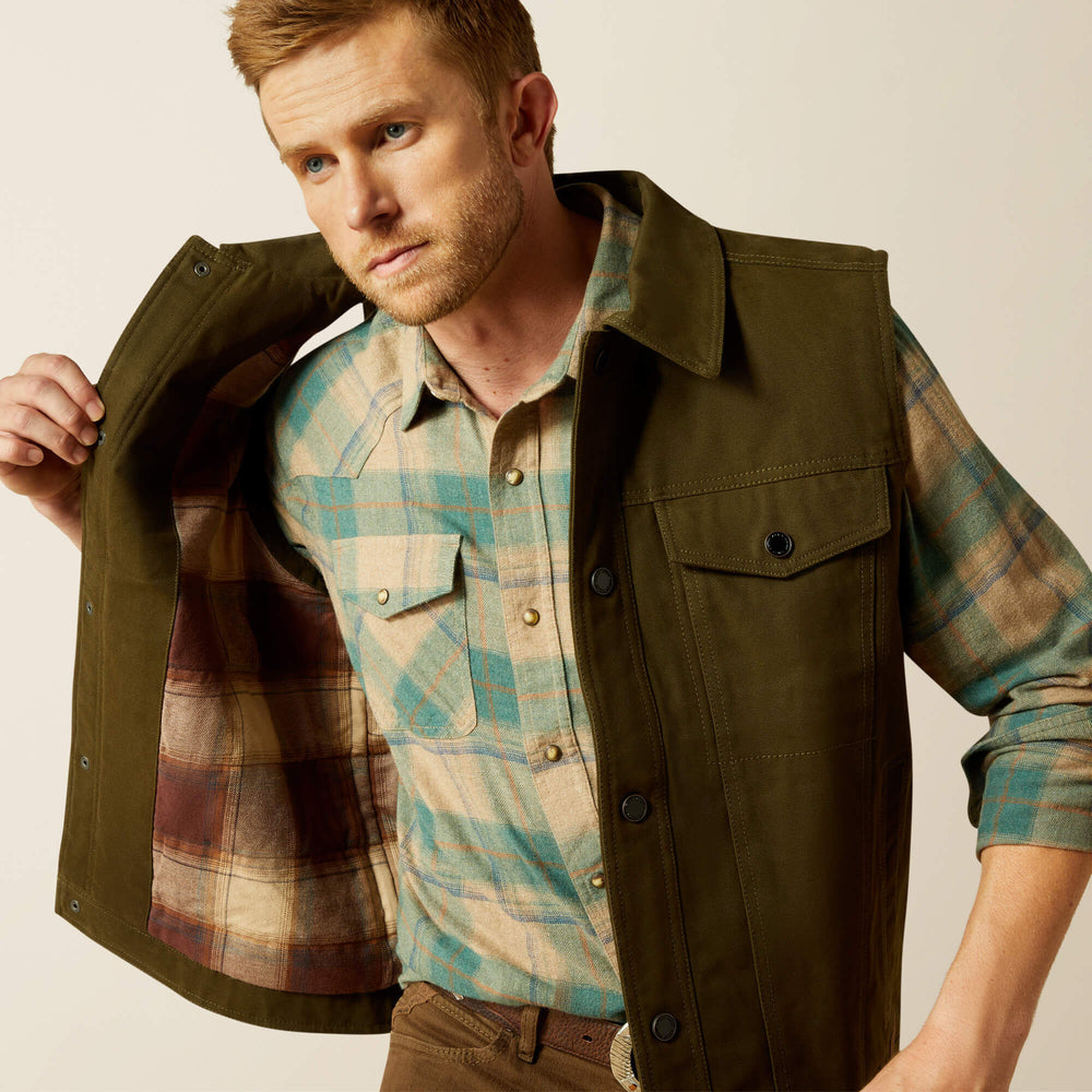 Ariat Canvas Rancher Vest Men