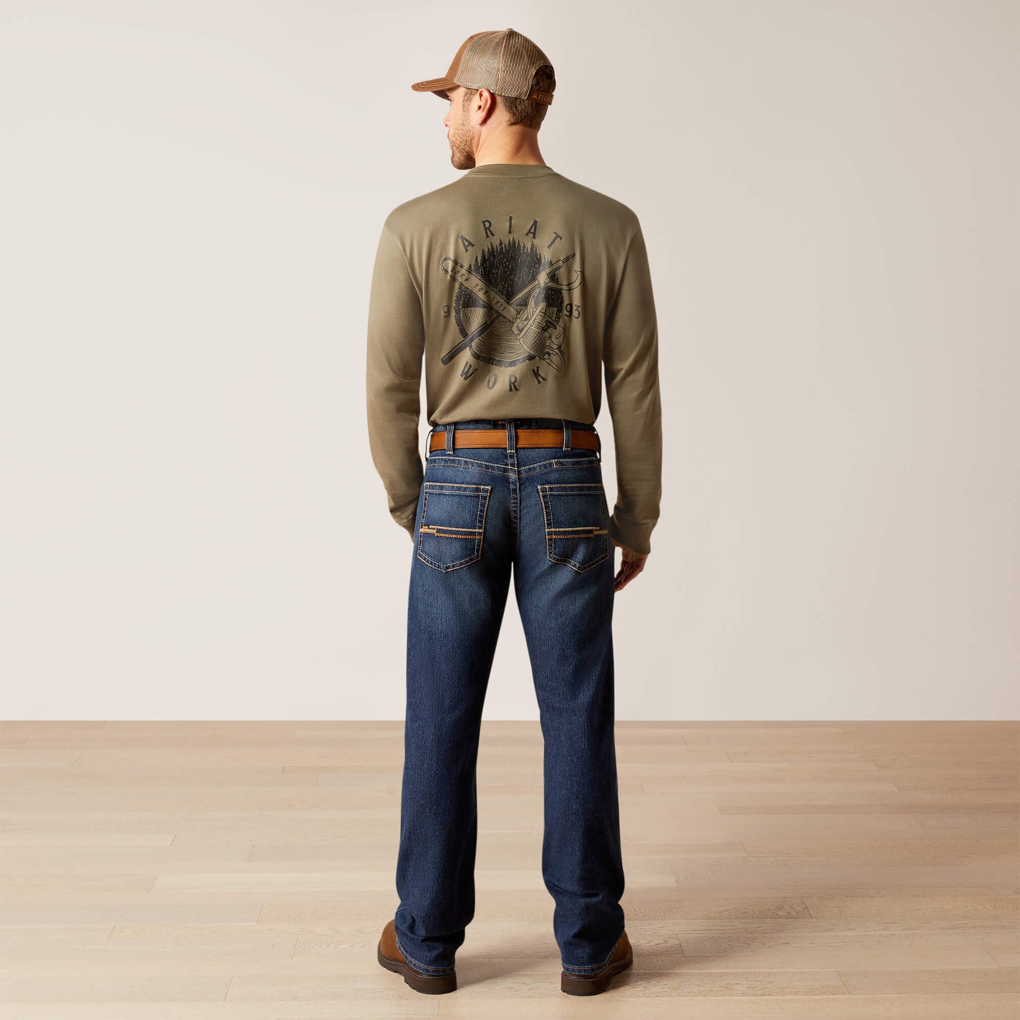 Ariat Rebar M5 Straight Rail Straight Jean Men