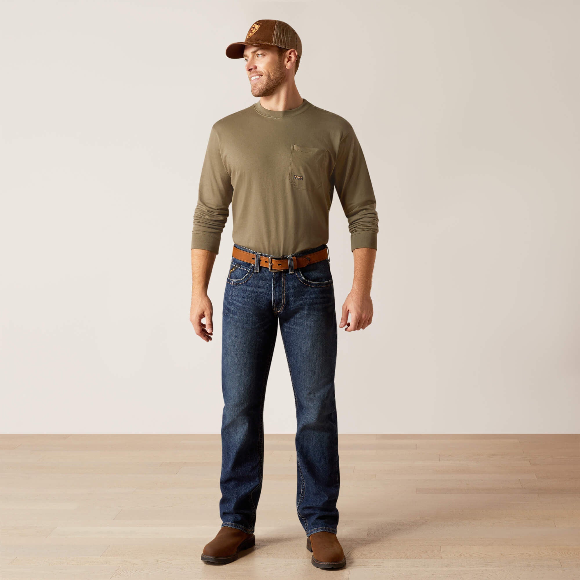 Ariat Rebar M5 Straight Rail Straight Jean Men