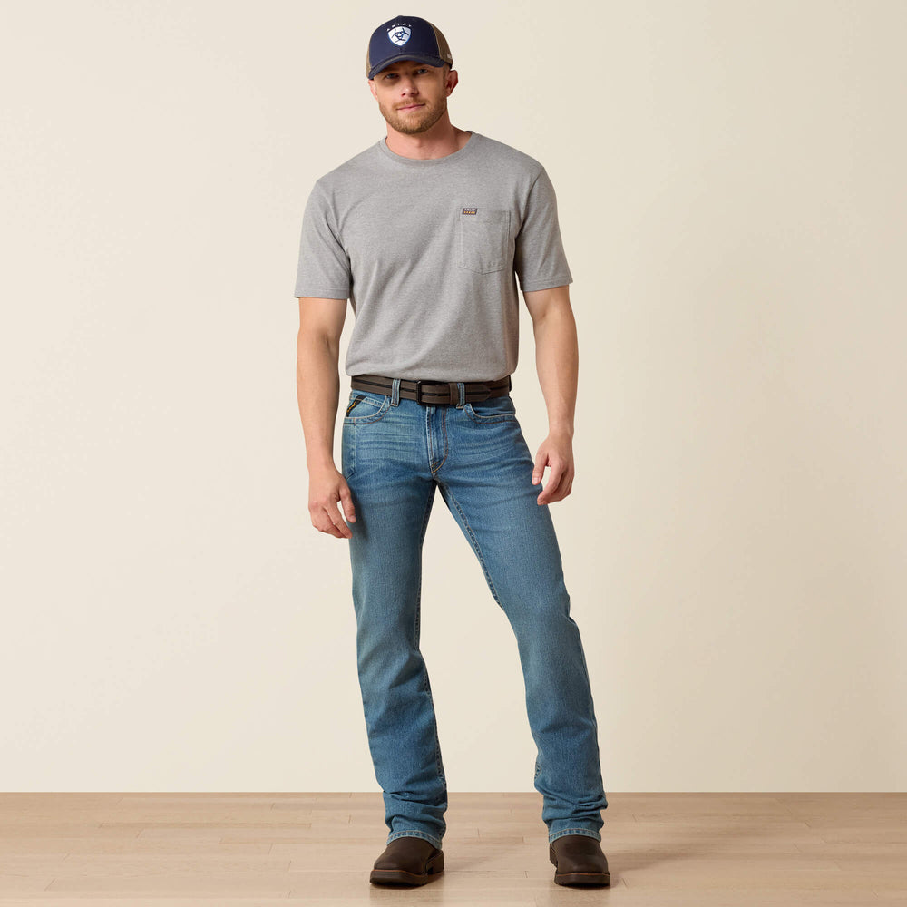 Ariat Rebar M4 Low Rise DuraStretch Edge Boot Cut Jean Men