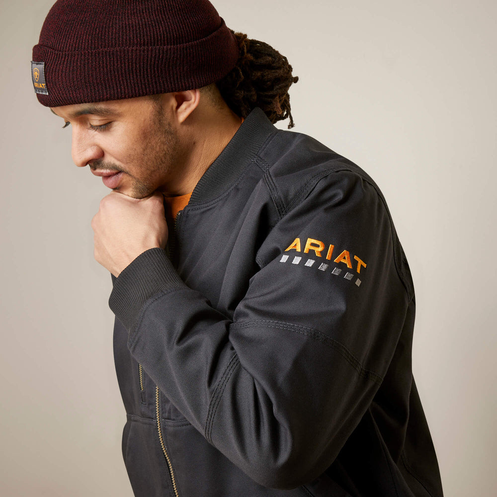 Ariat Rebar Stretch Canvas Bomber Jacket Men