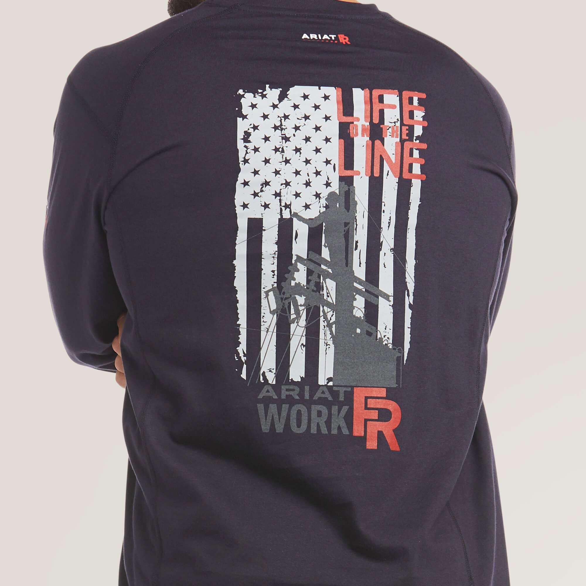 Ariat FR Air Life on the Line Graphic Top Men