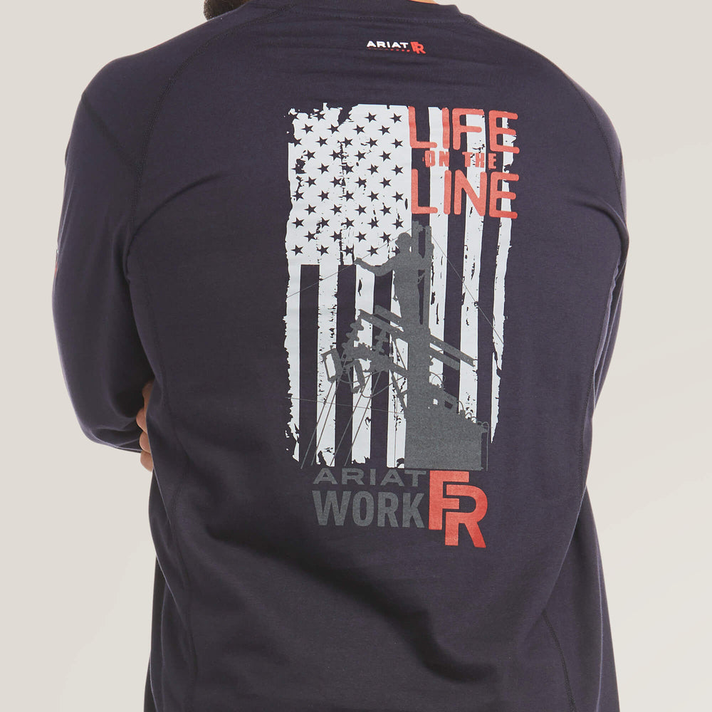 Ariat FR Air Life on the Line Graphic Top Men