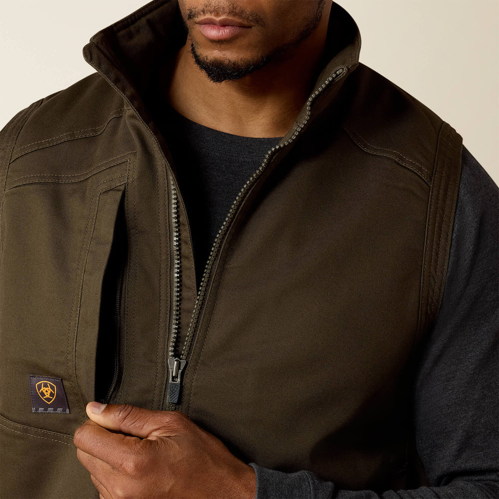 Ariat Rebar Washed DuraCanvas Insulated Vest Men