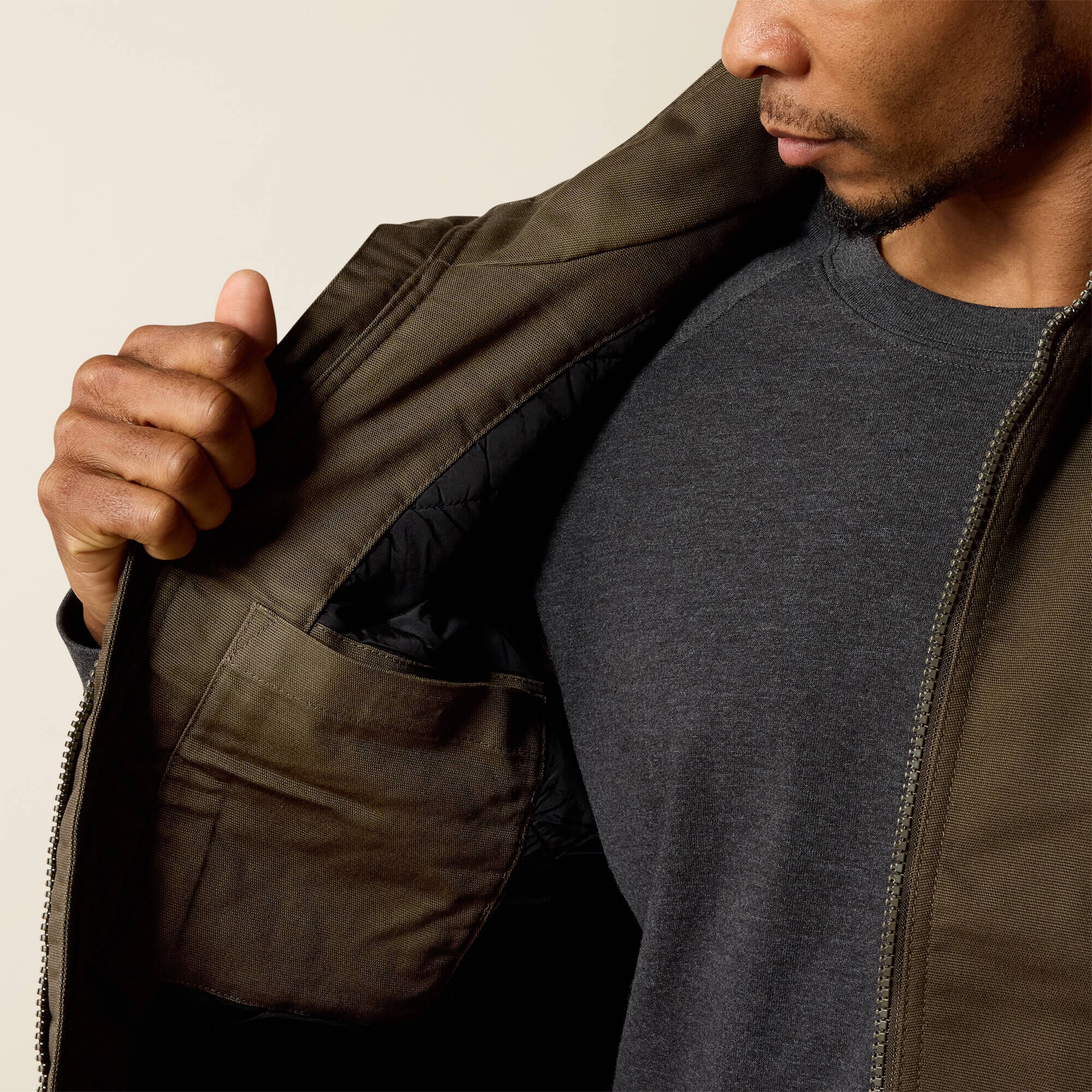 Ariat Rebar Washed DuraCanvas Insulated Vest Men