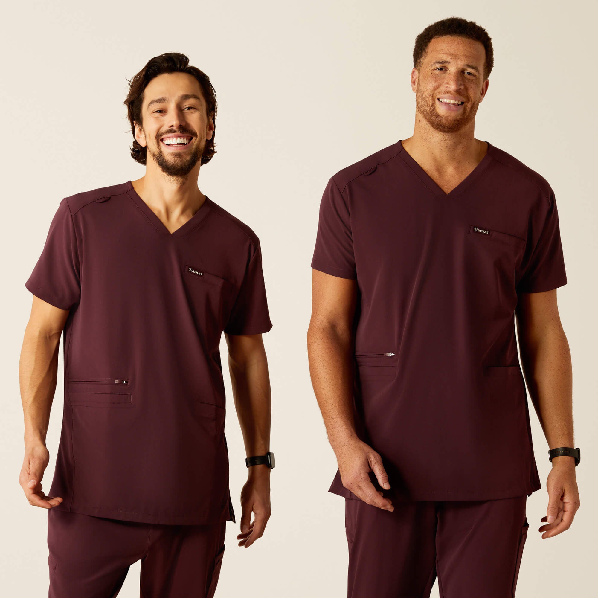Ariat Derham 6 Pocket Scrub Top Men