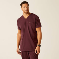 Ariat Derham 6 Pocket Scrub Top Men