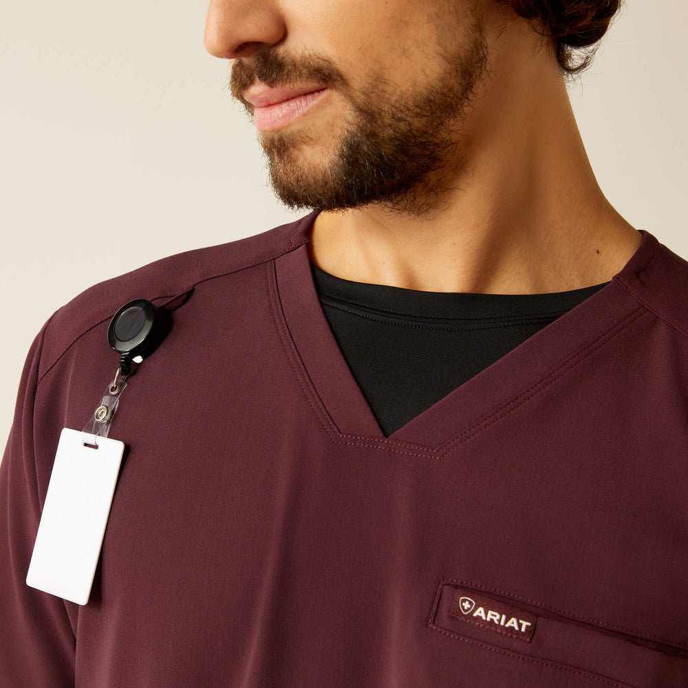 Ariat Derham 6 Pocket Scrub Top Men