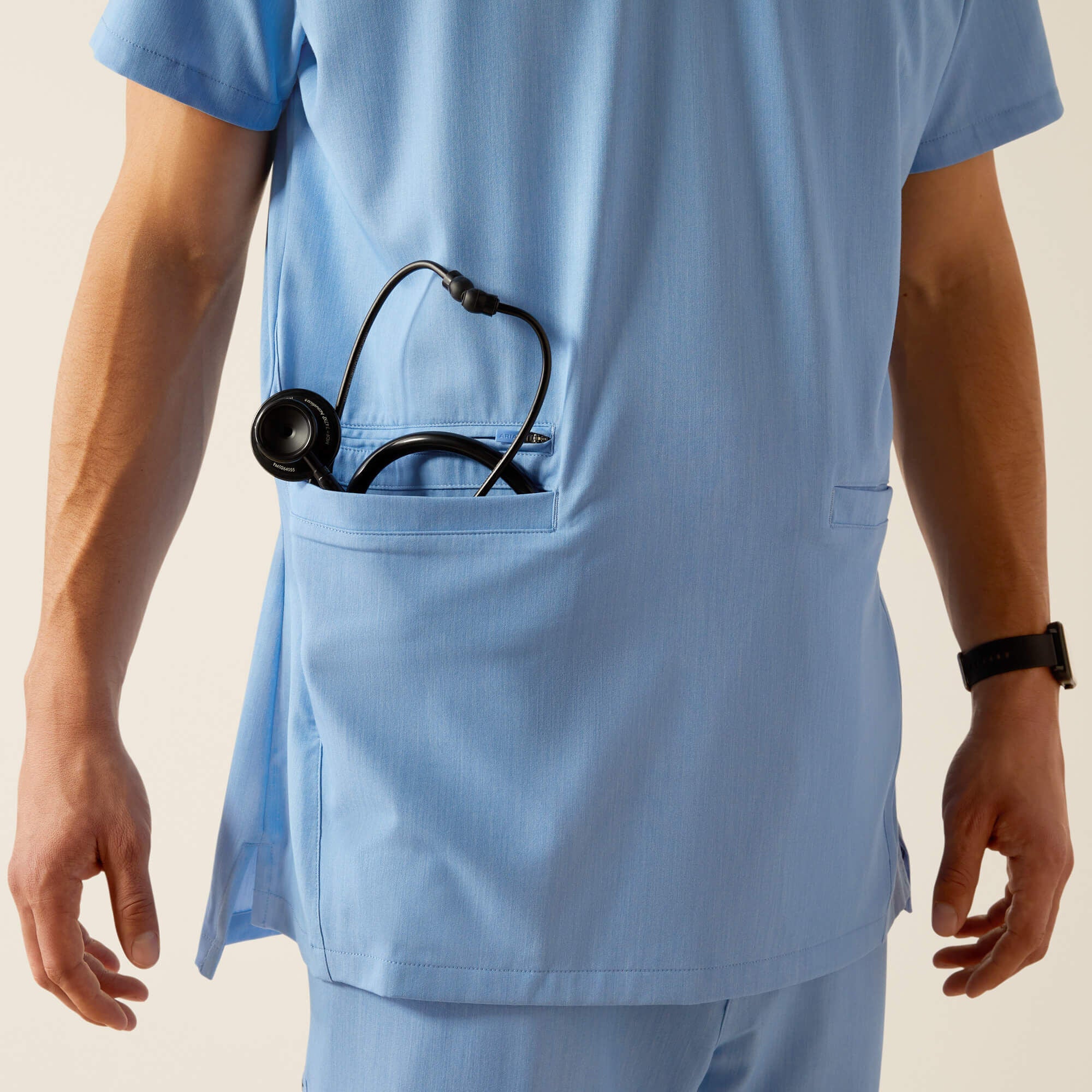 Ariat Derham 6 Pocket Scrub Top Men