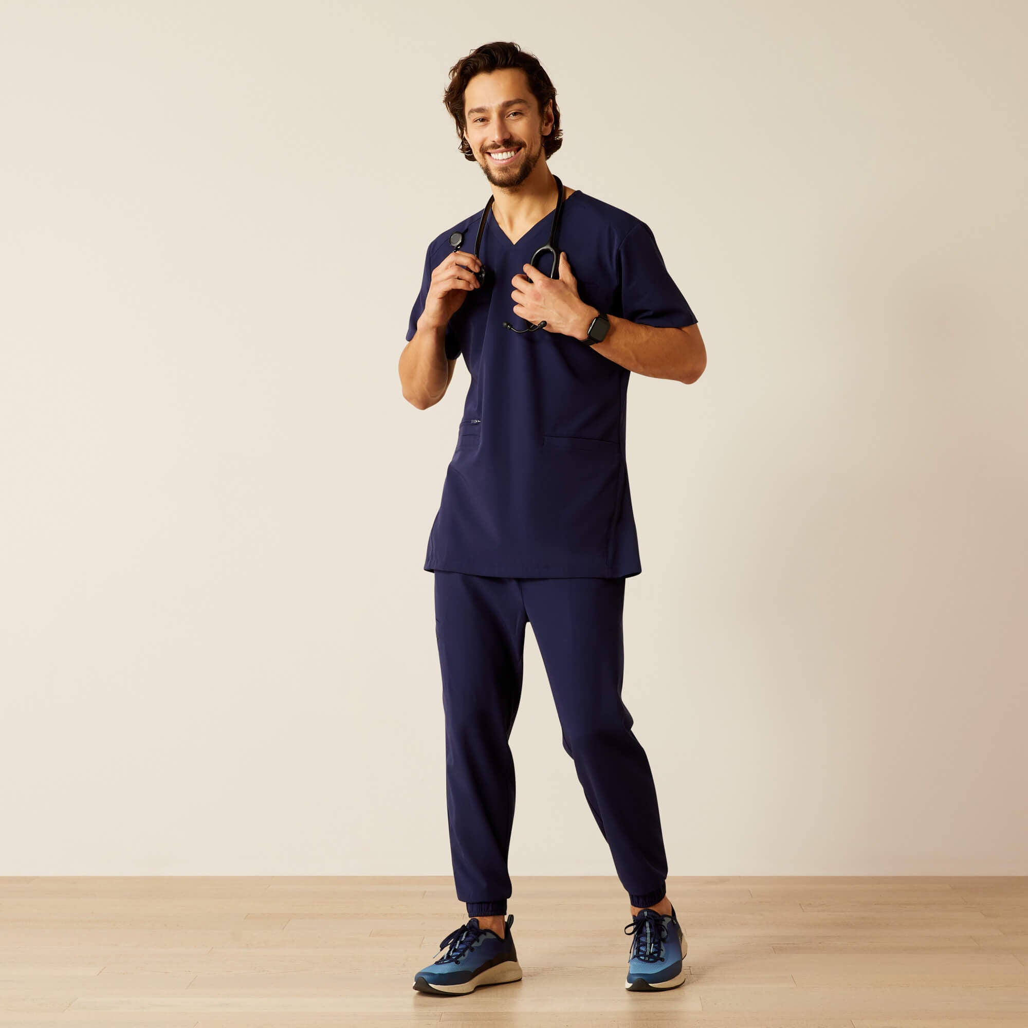 Ariat Derham 6 Pocket Scrub Top Men