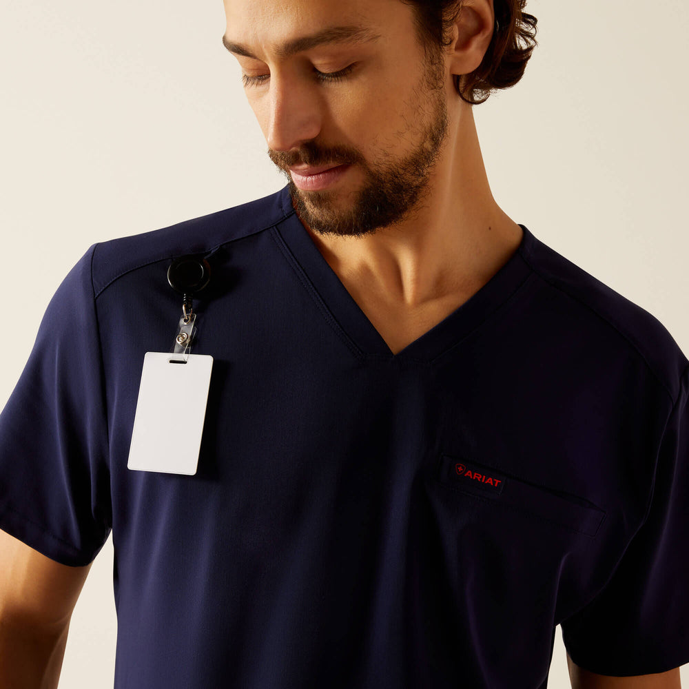 Ariat Derham 6 Pocket Scrub Top Men