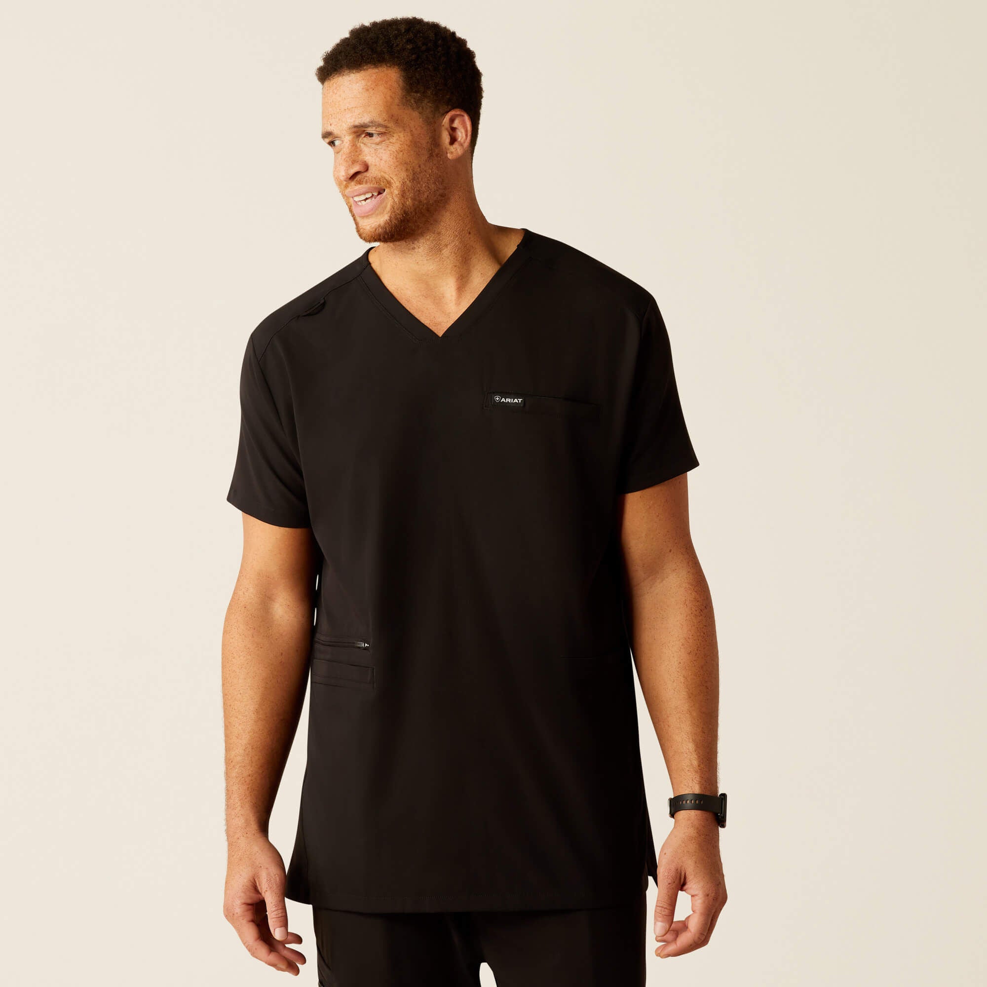 Ariat Derham 6 Pocket Scrub Top Men
