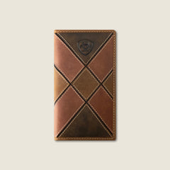 Ariat Patchwork Embroidered Logo Rodeo Wallet Men