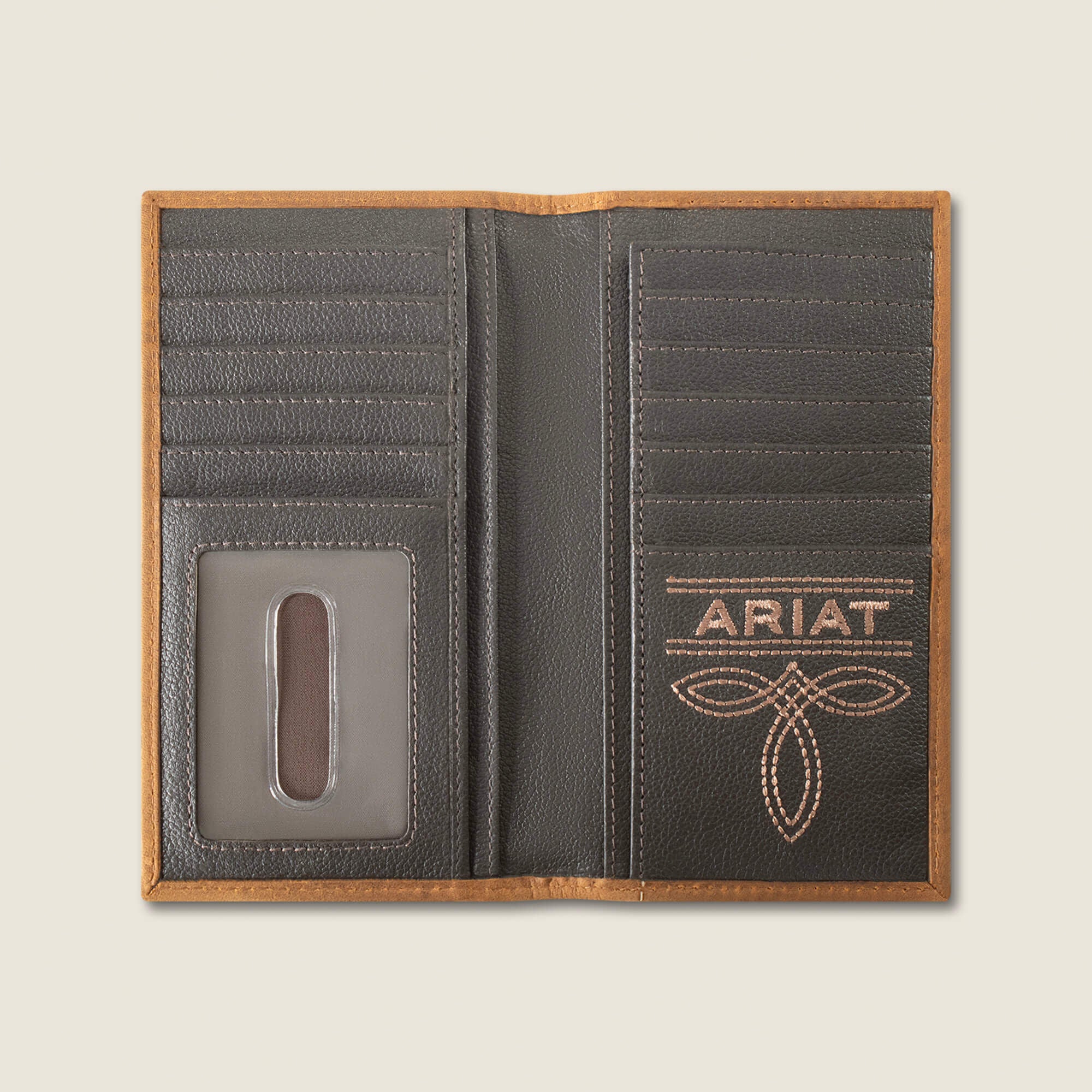 Ariat Patchwork Embroidered Logo Rodeo Wallet Men
